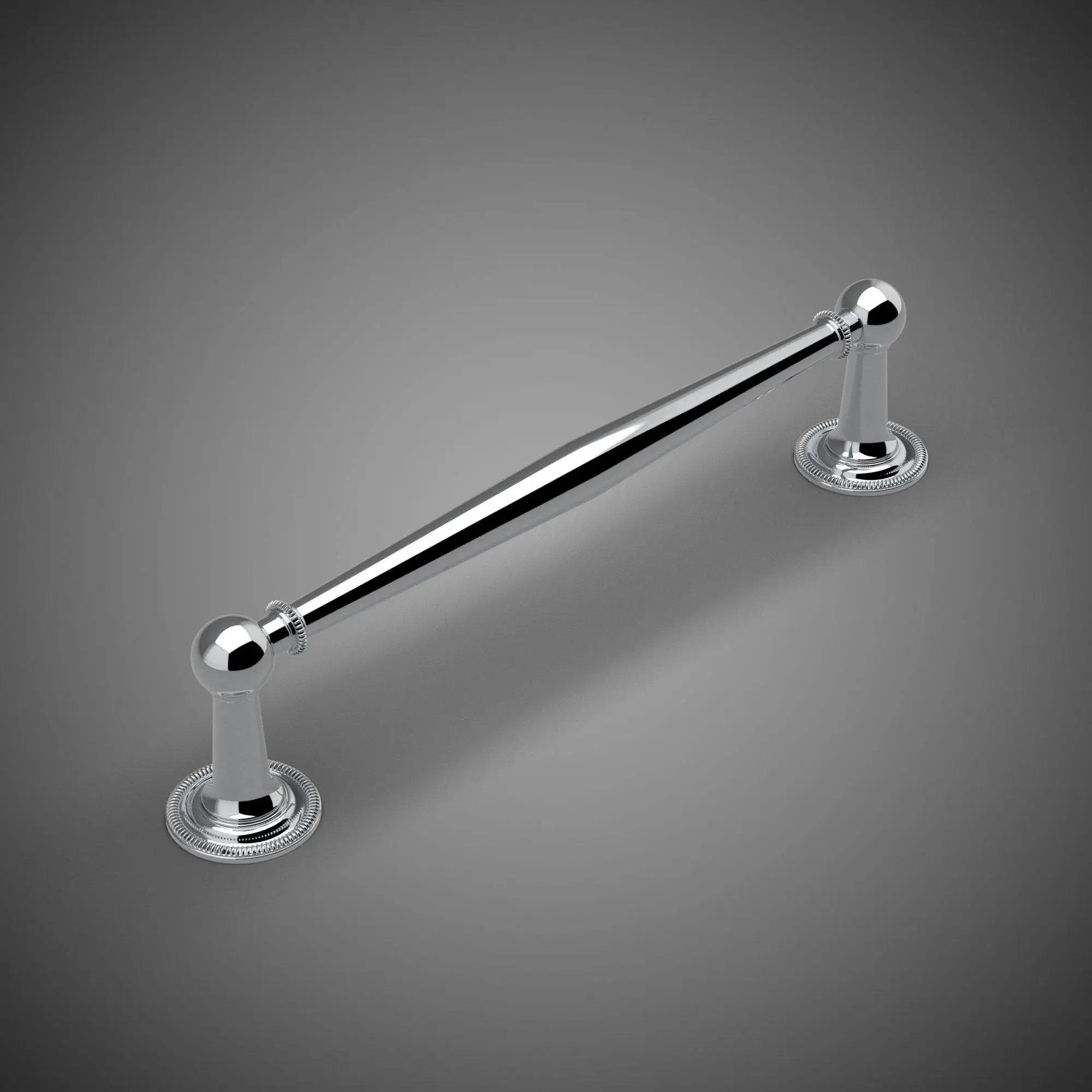 polished chrome drawer pull