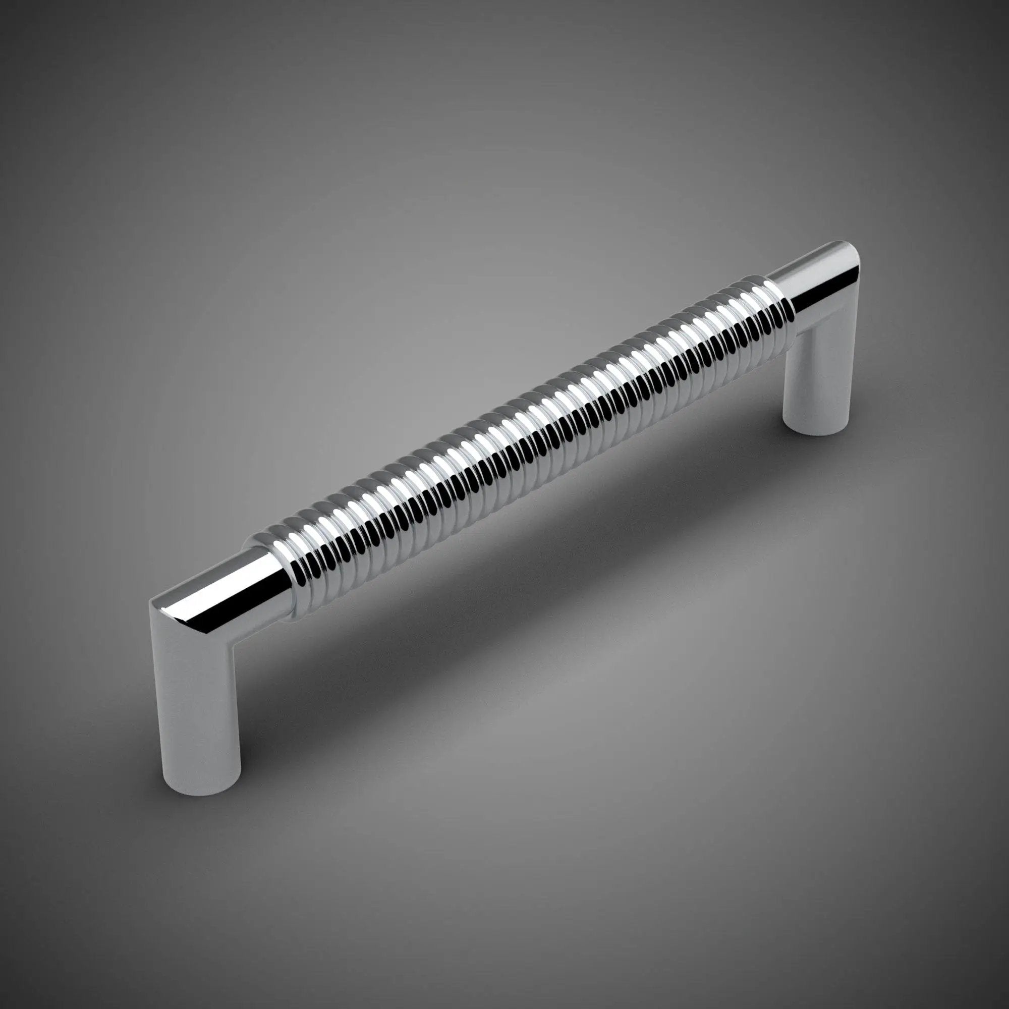 polished chrome drawer pull