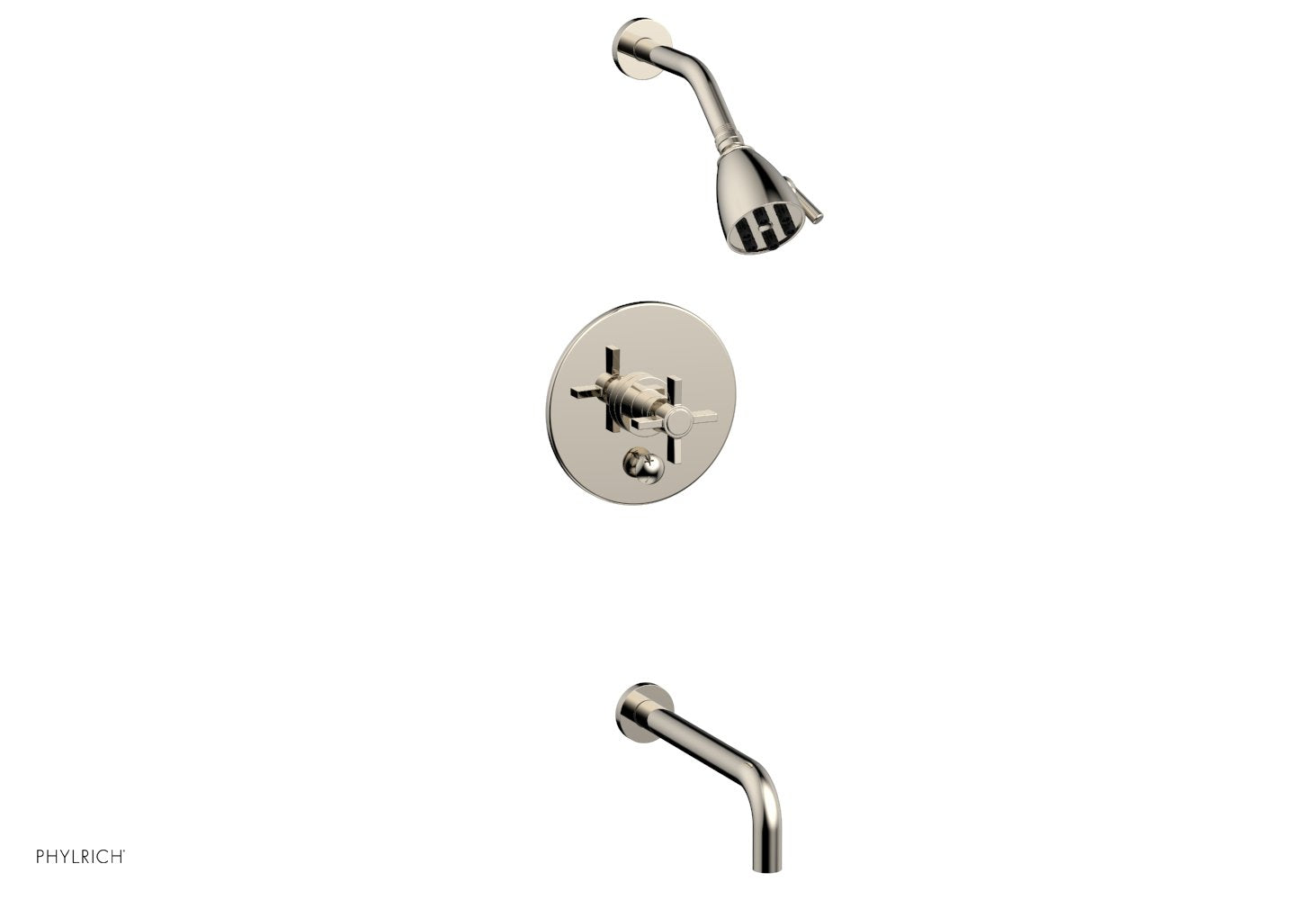 Phylrich BASIC Pressure Balance Tub and Shower Set - 10" Spout