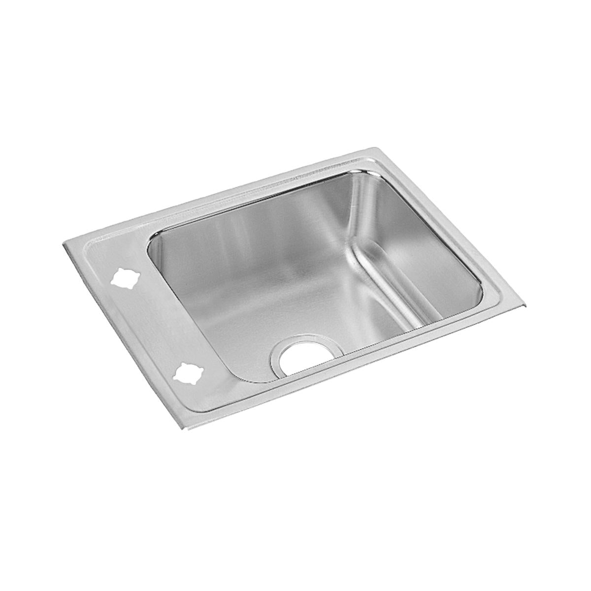 Elkay Lustertone Classic 22" x 17" x 4" Single Bowl Drop-in Classroom ADA Sink with Quick-clip