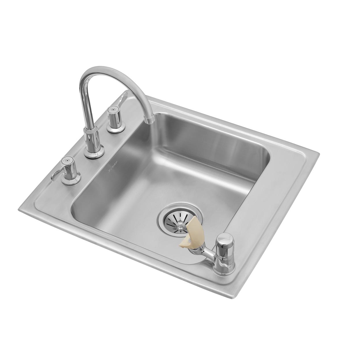 lustrous satin single classroom sink