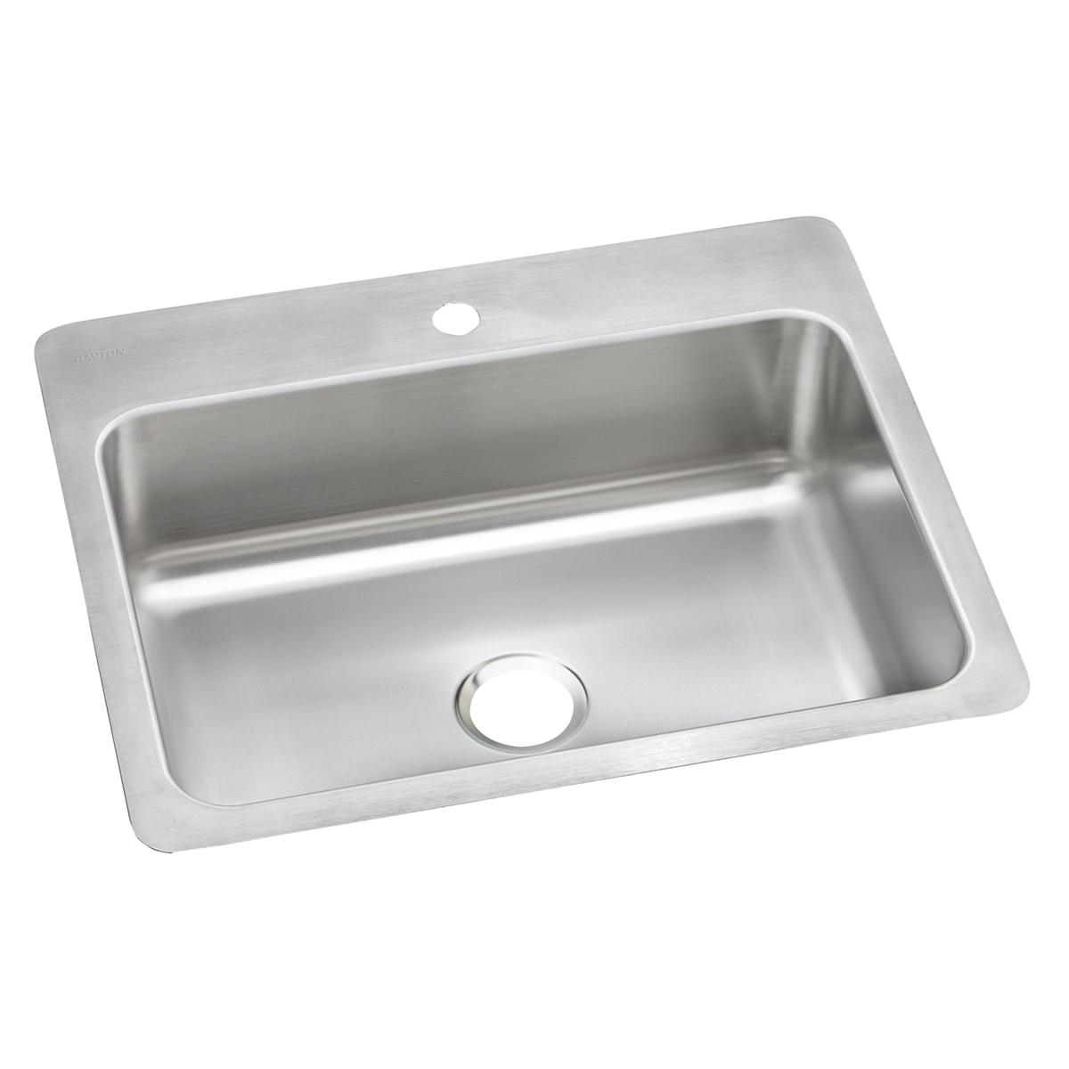 elite satin single bowl dual mount sink