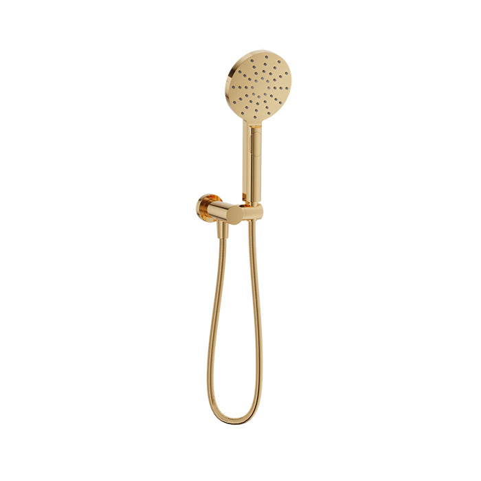 Baril Shower Components 3-Spray Anti-Limestone Hand Shower on Wall Mounted Supply Elbow