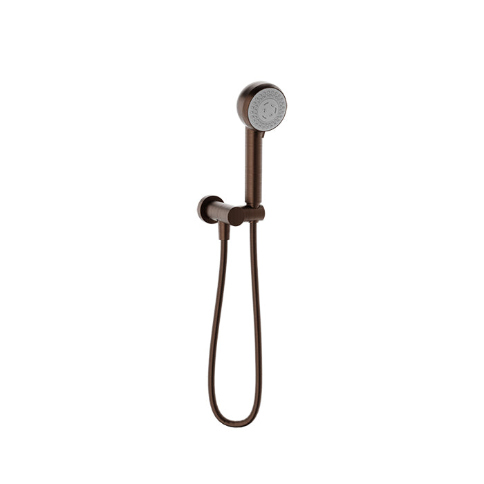 Baril Shower Components 2-Spray Anti-Limestone Hand Shower on Wall Mounted Supply Elbow