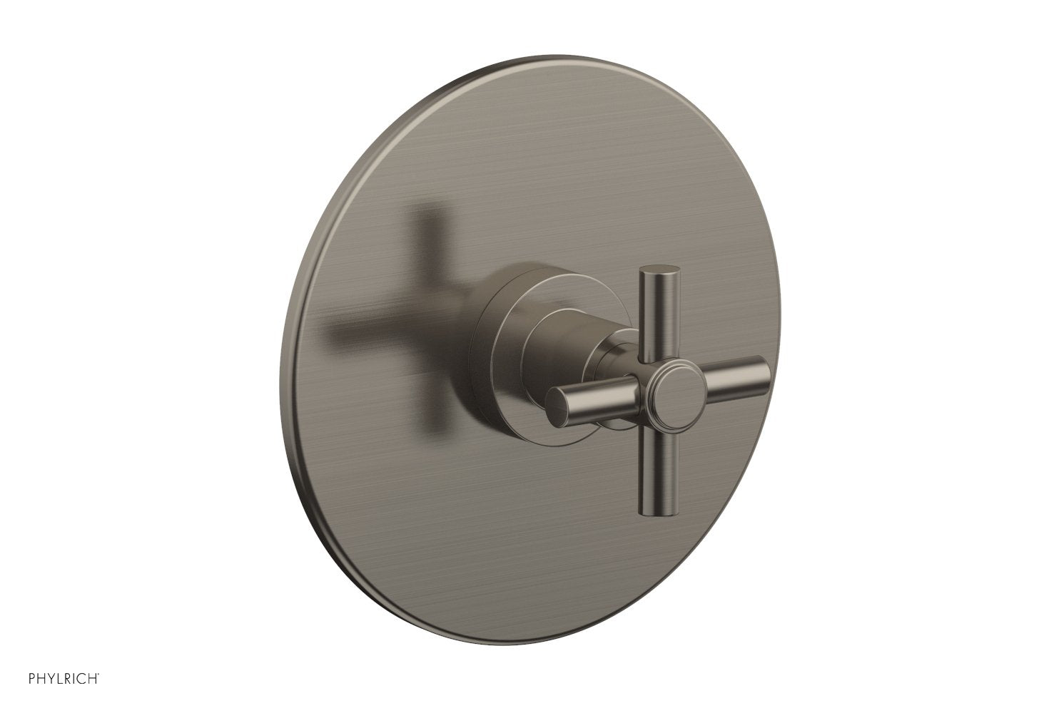 Phylrich BASIC 3/4" Thermostatic Shower Trim - Tubular Cross Handle