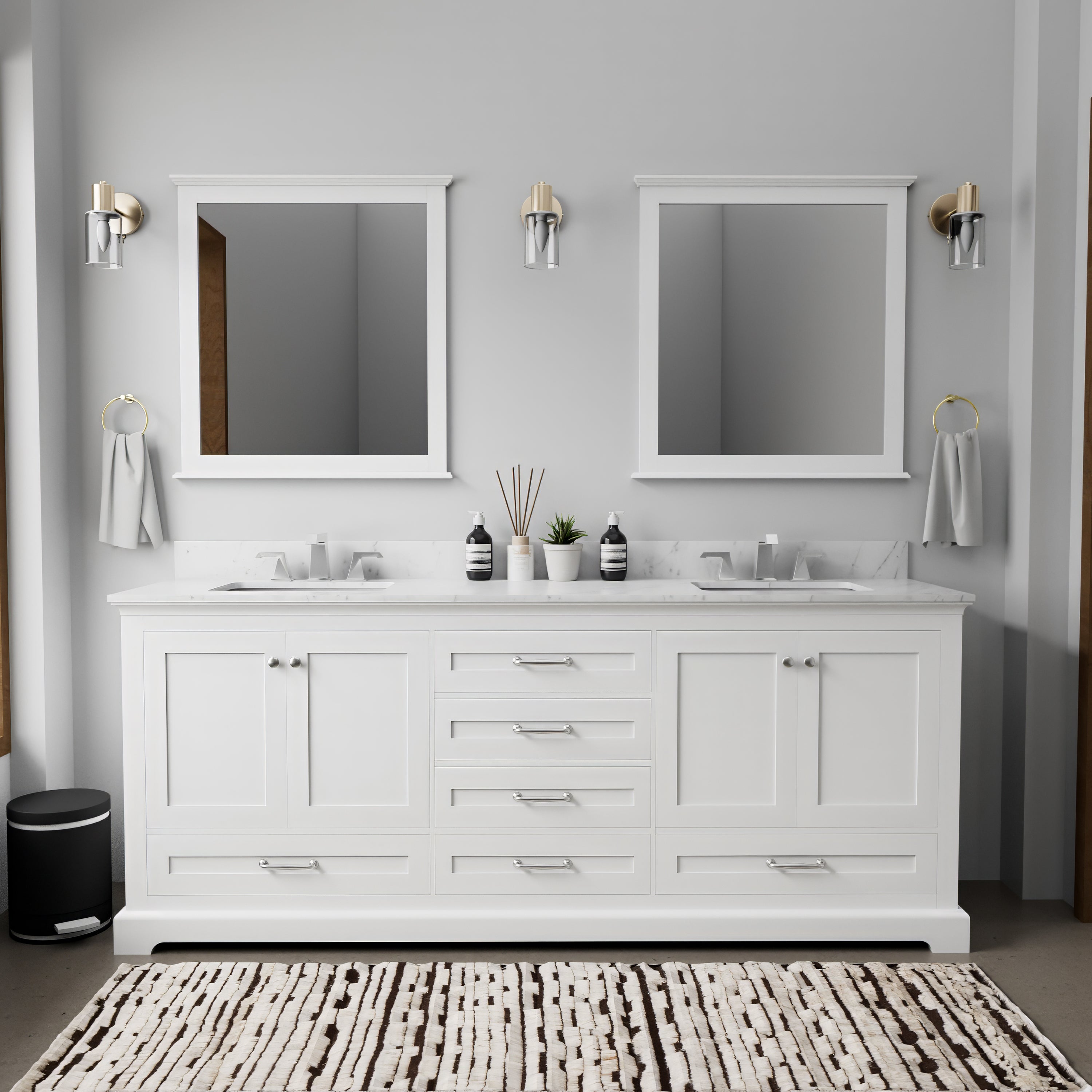 white vanity
