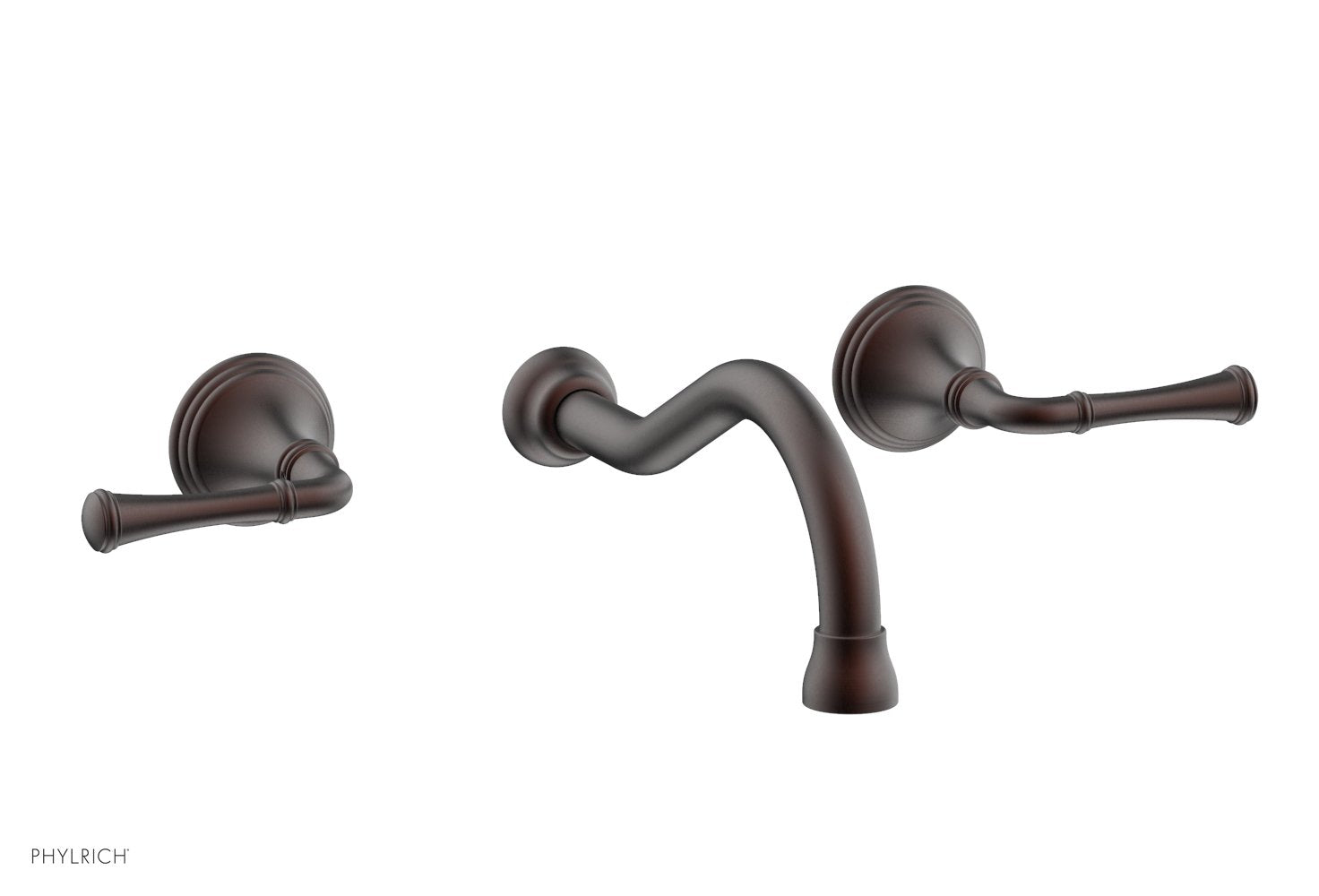 Phylrich 3RING Wall Lavatory Set - Straight Lever Handles