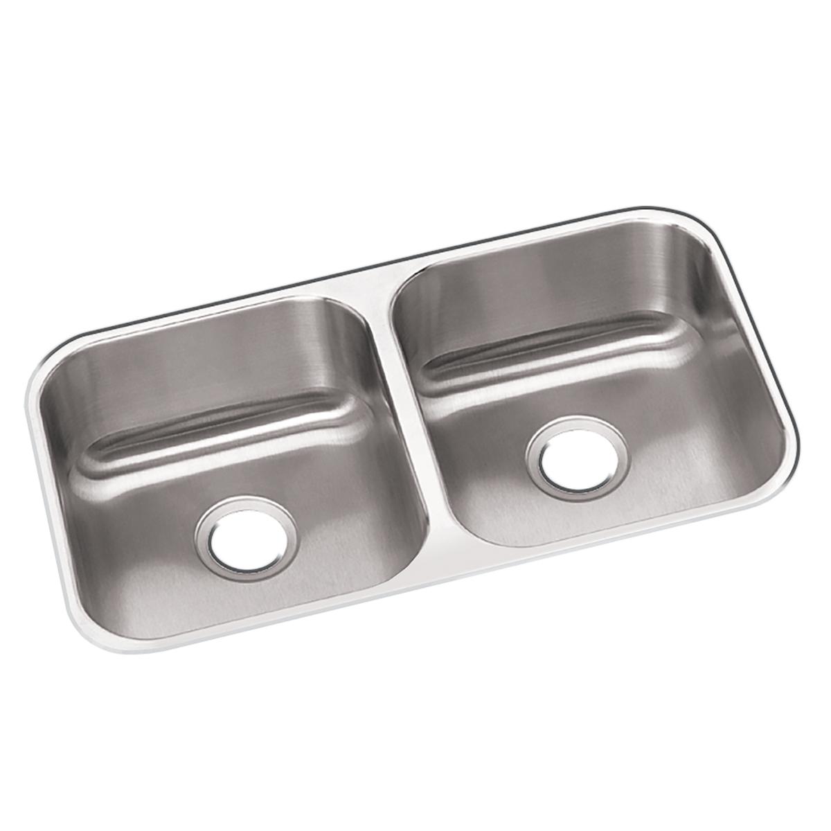 radiant satin equal double bowl undermount sink