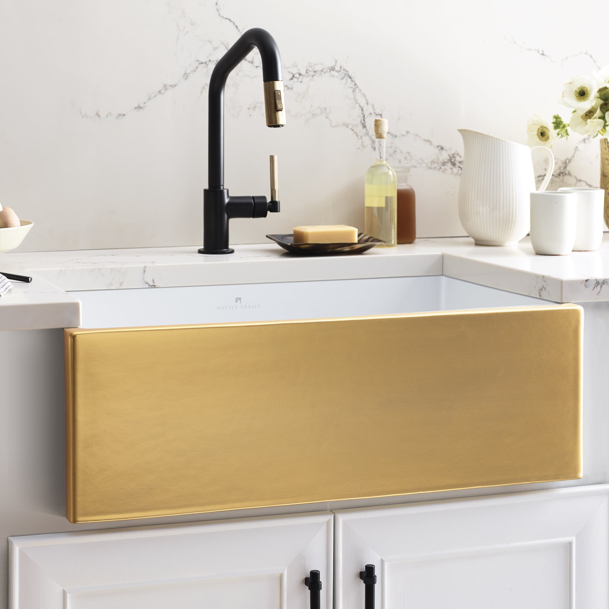 matte gold kitchen sink