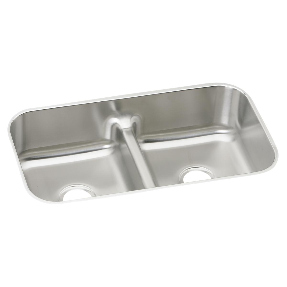 lustrous satin equal double bowl undermount sink