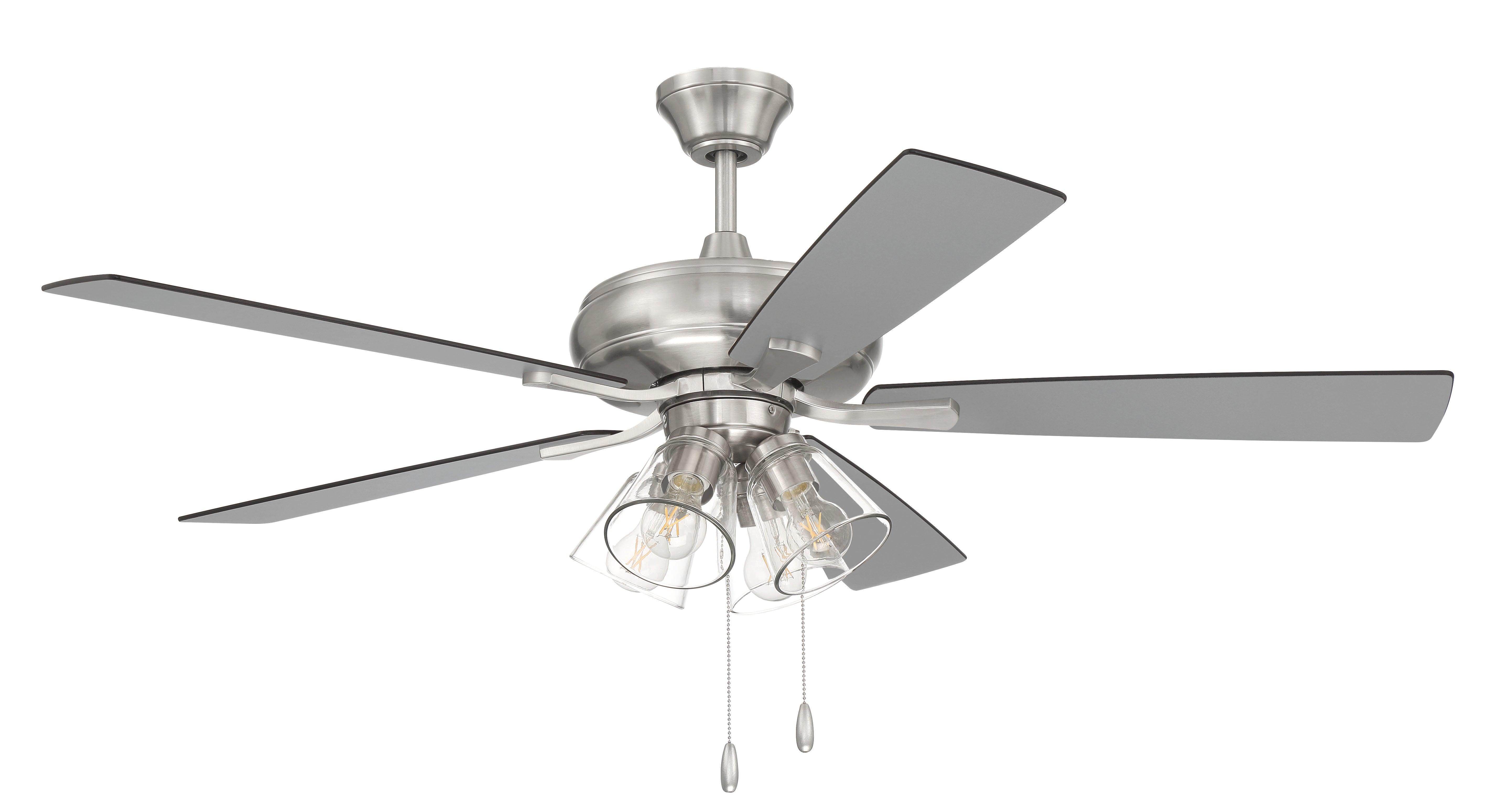 brushed polished nickel ceiling fans