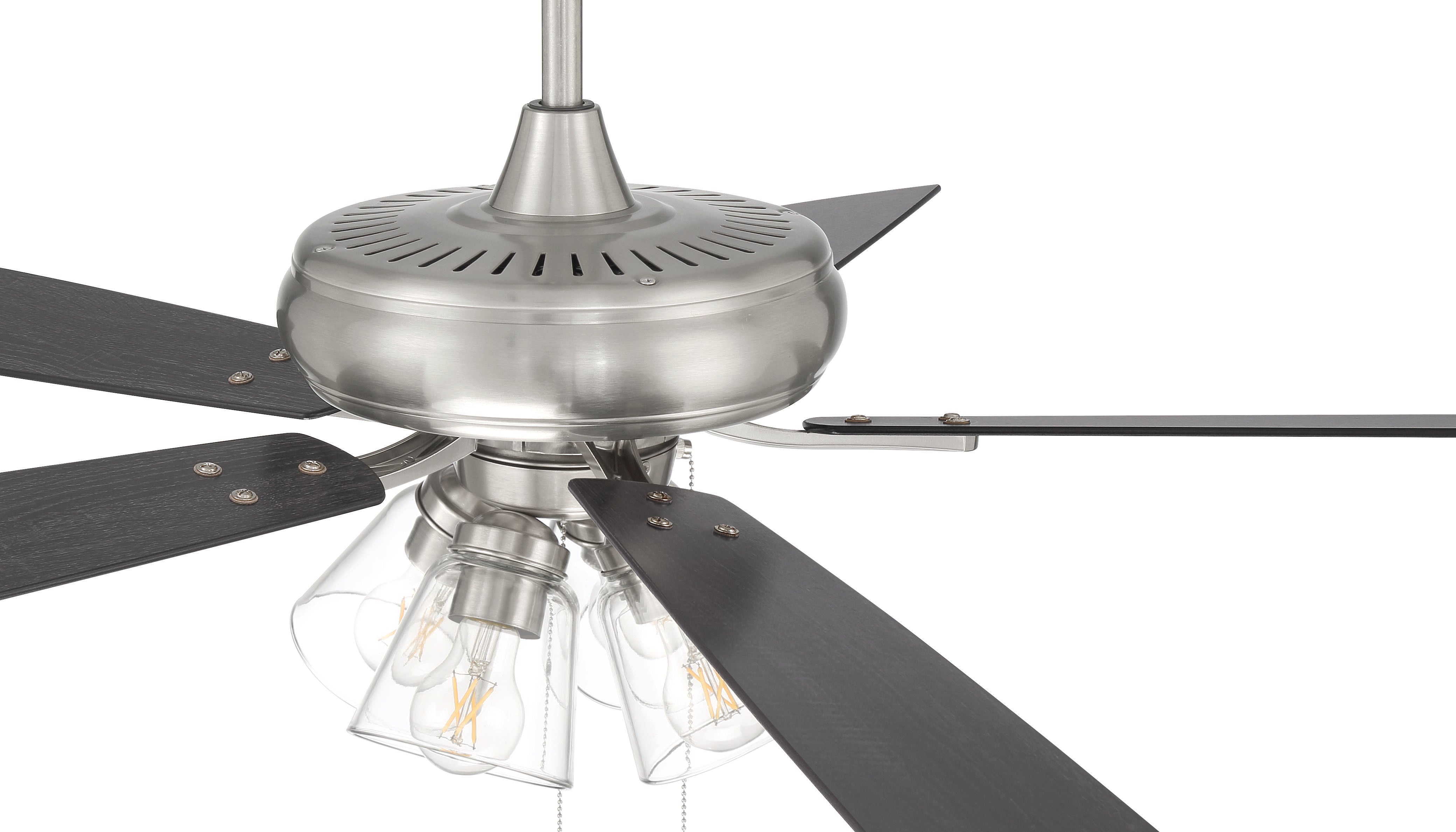 brushed polished nickel ceiling fans