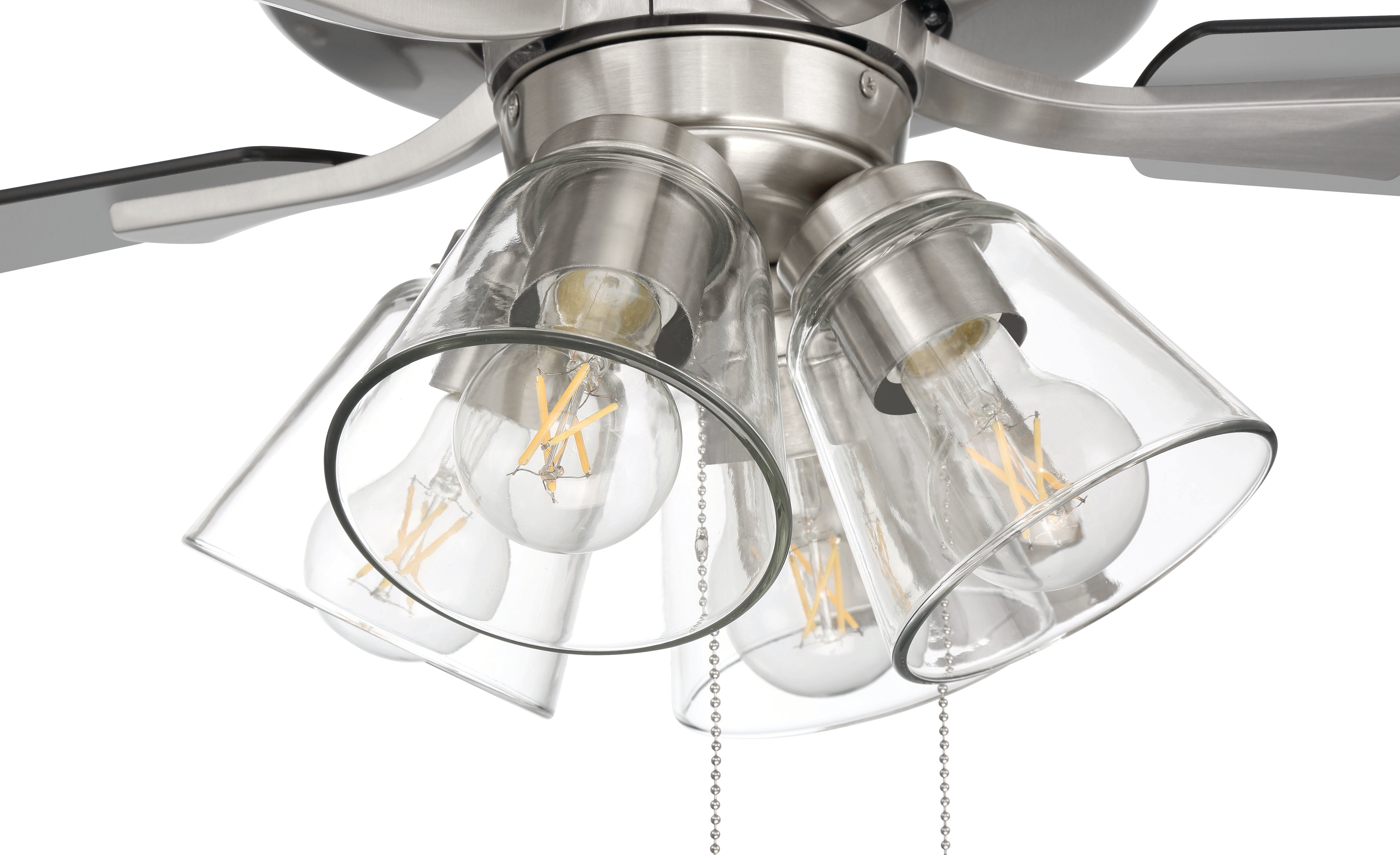 brushed polished nickel ceiling fans