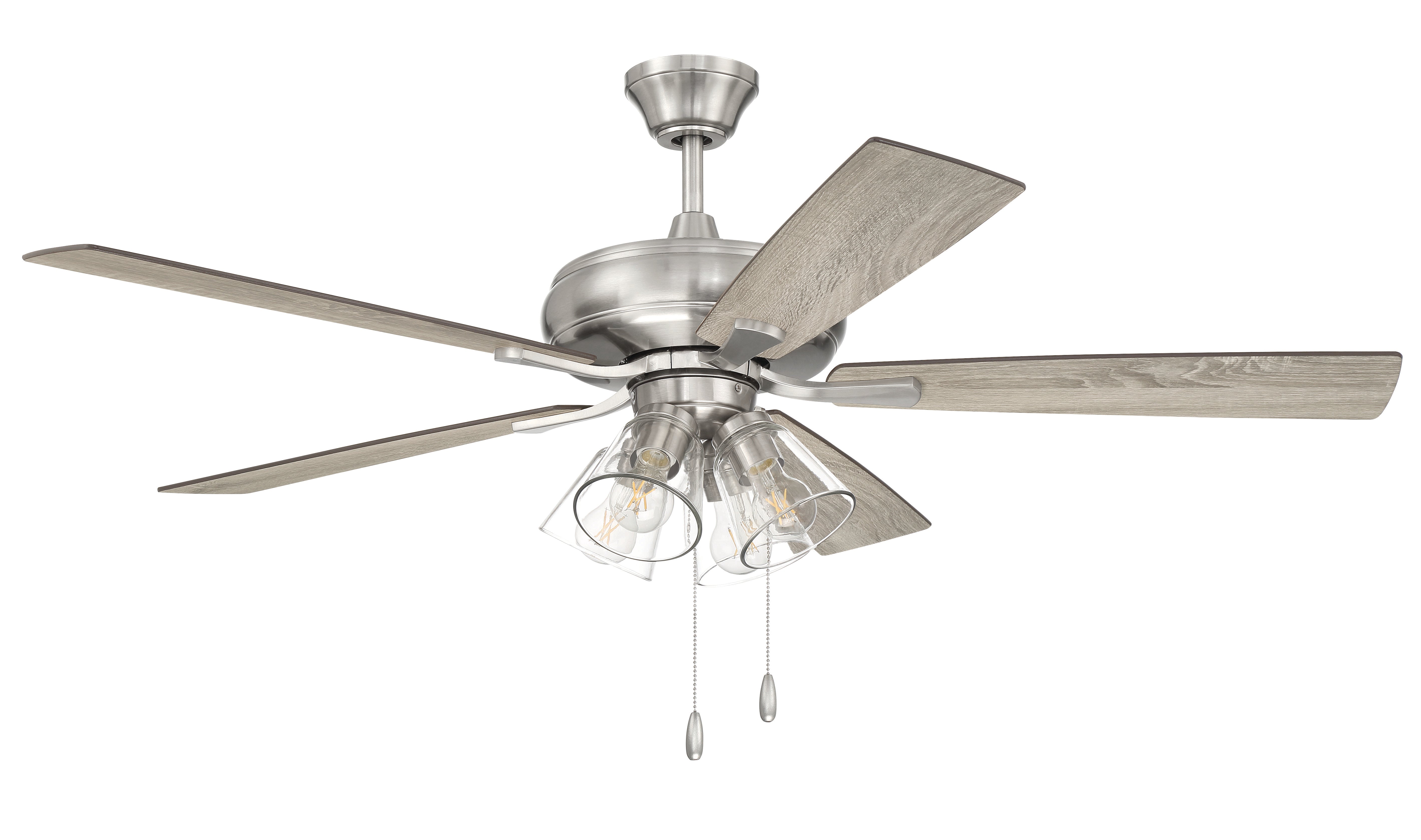 brushed polished nickel ceiling fans