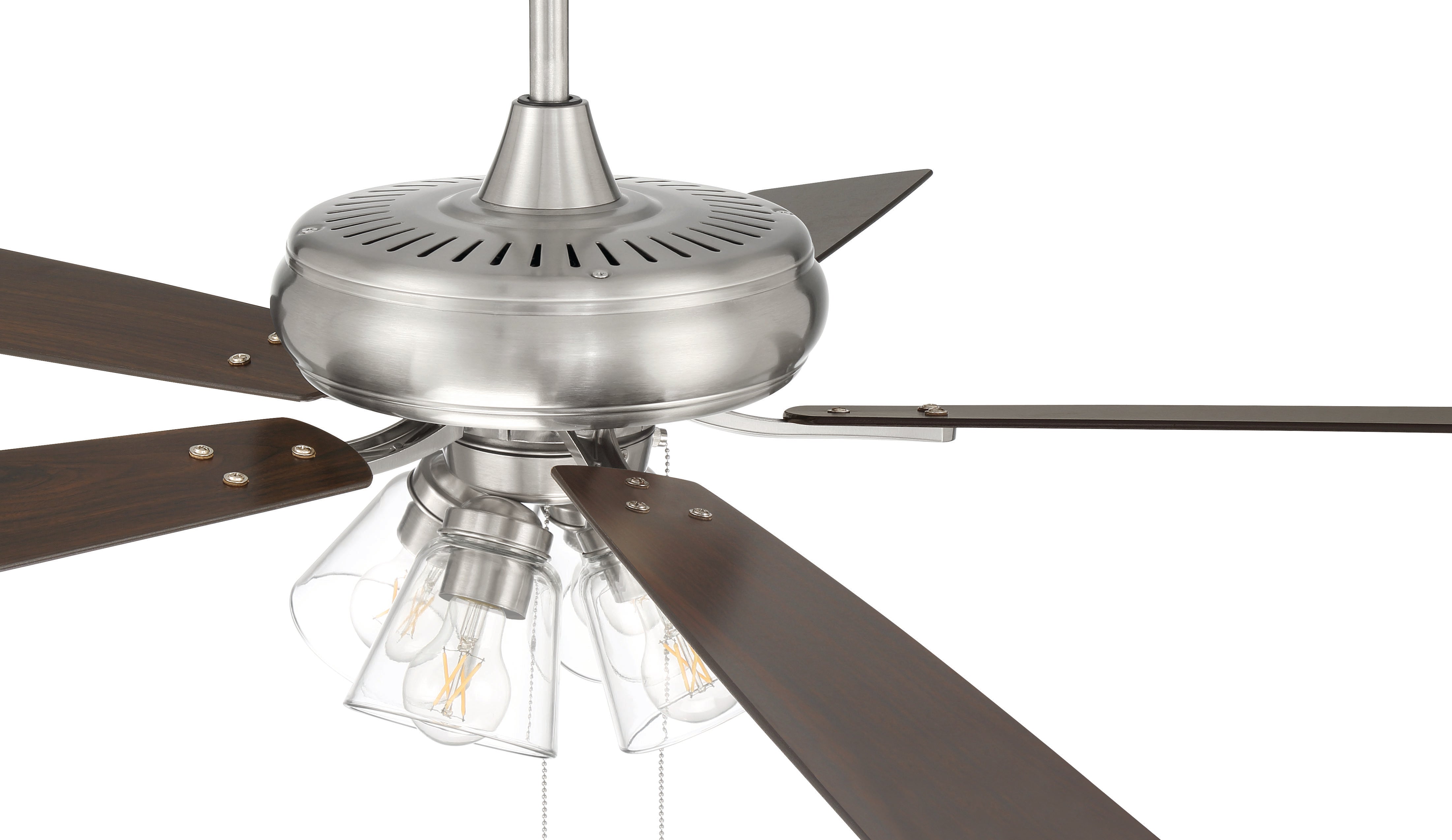 brushed polished nickel ceiling fans