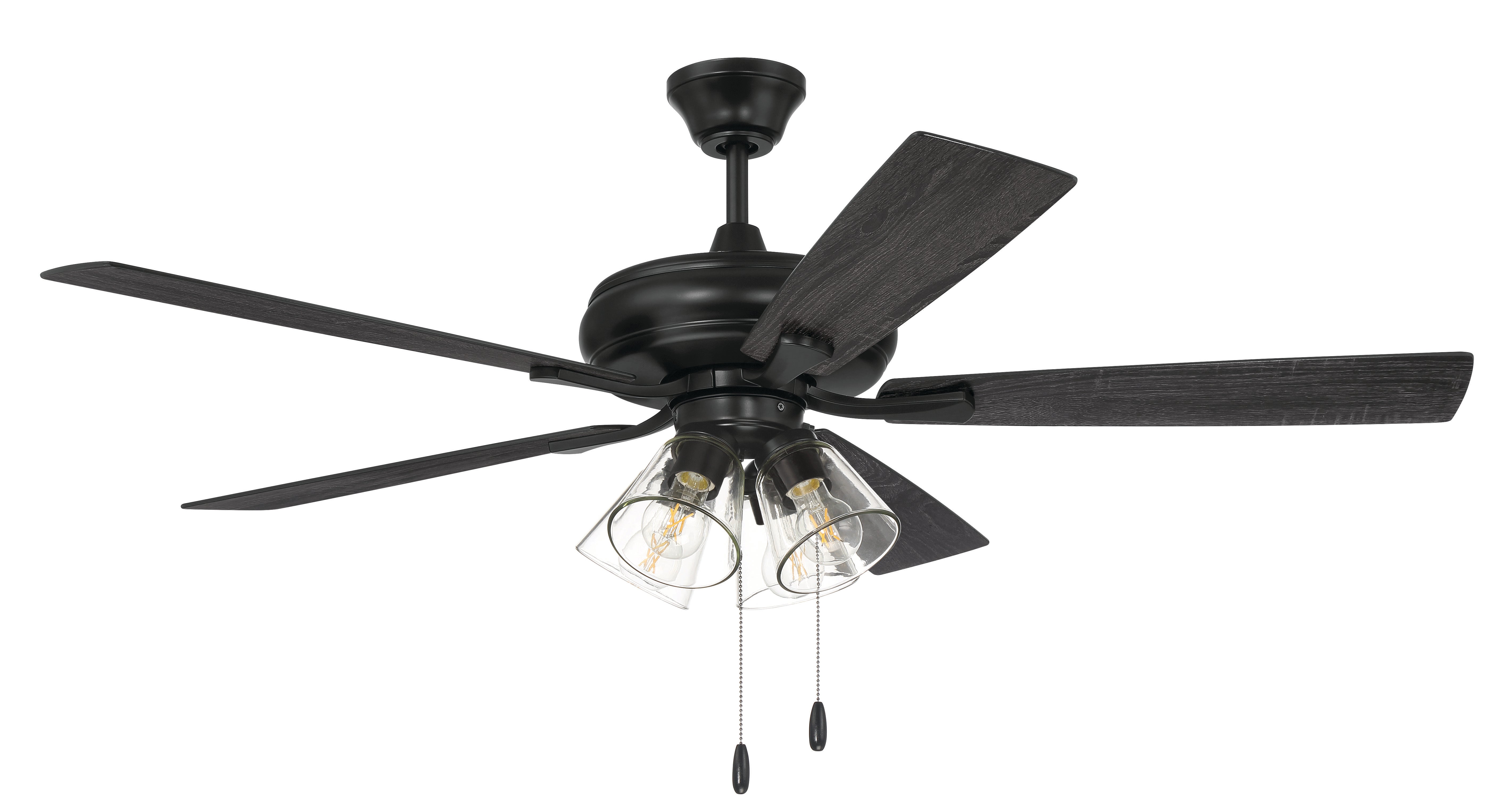Craftmade Eos 52" 5-Blade Clear 4 Light Ceiling Fan
