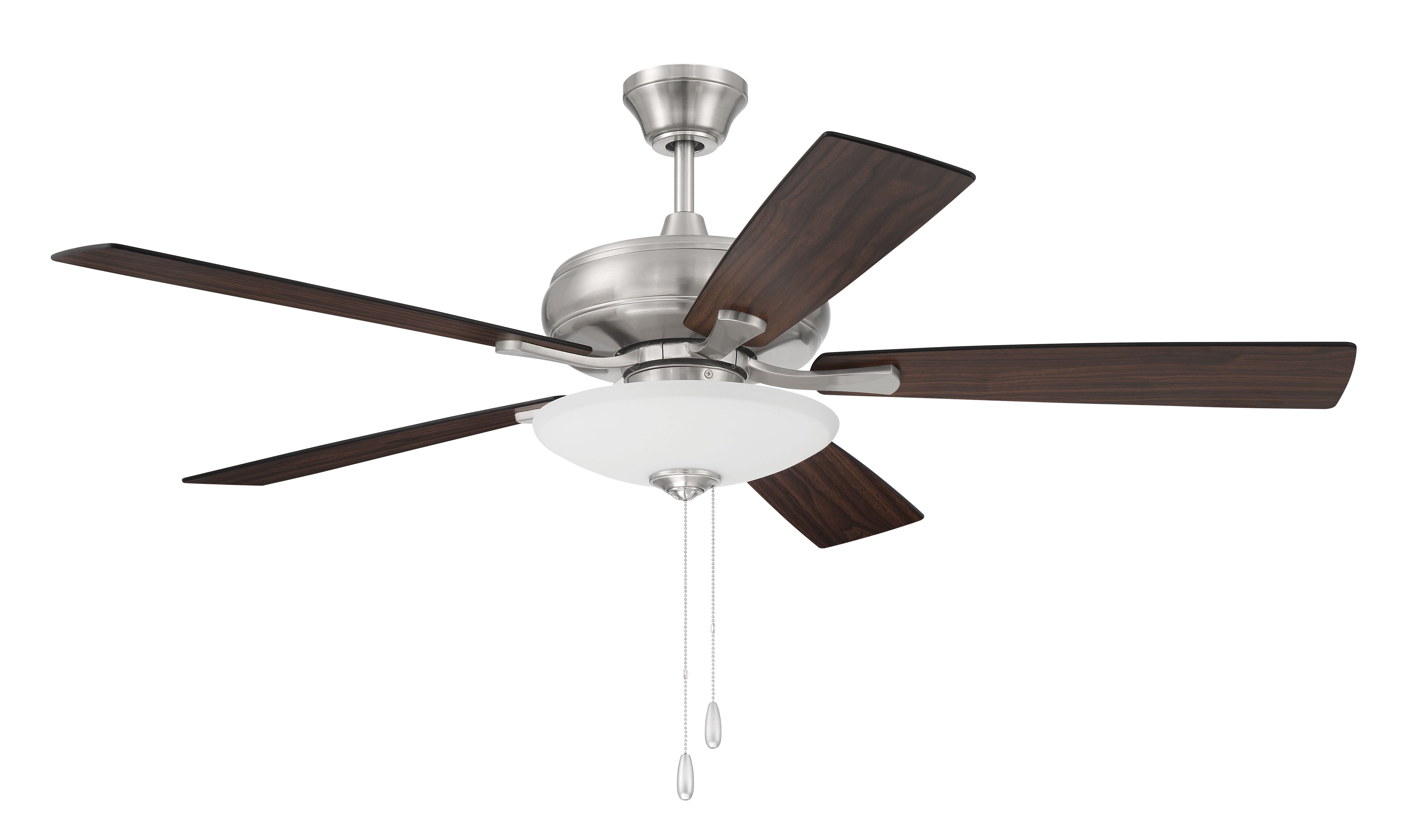 brushed polished nickel ceiling fans