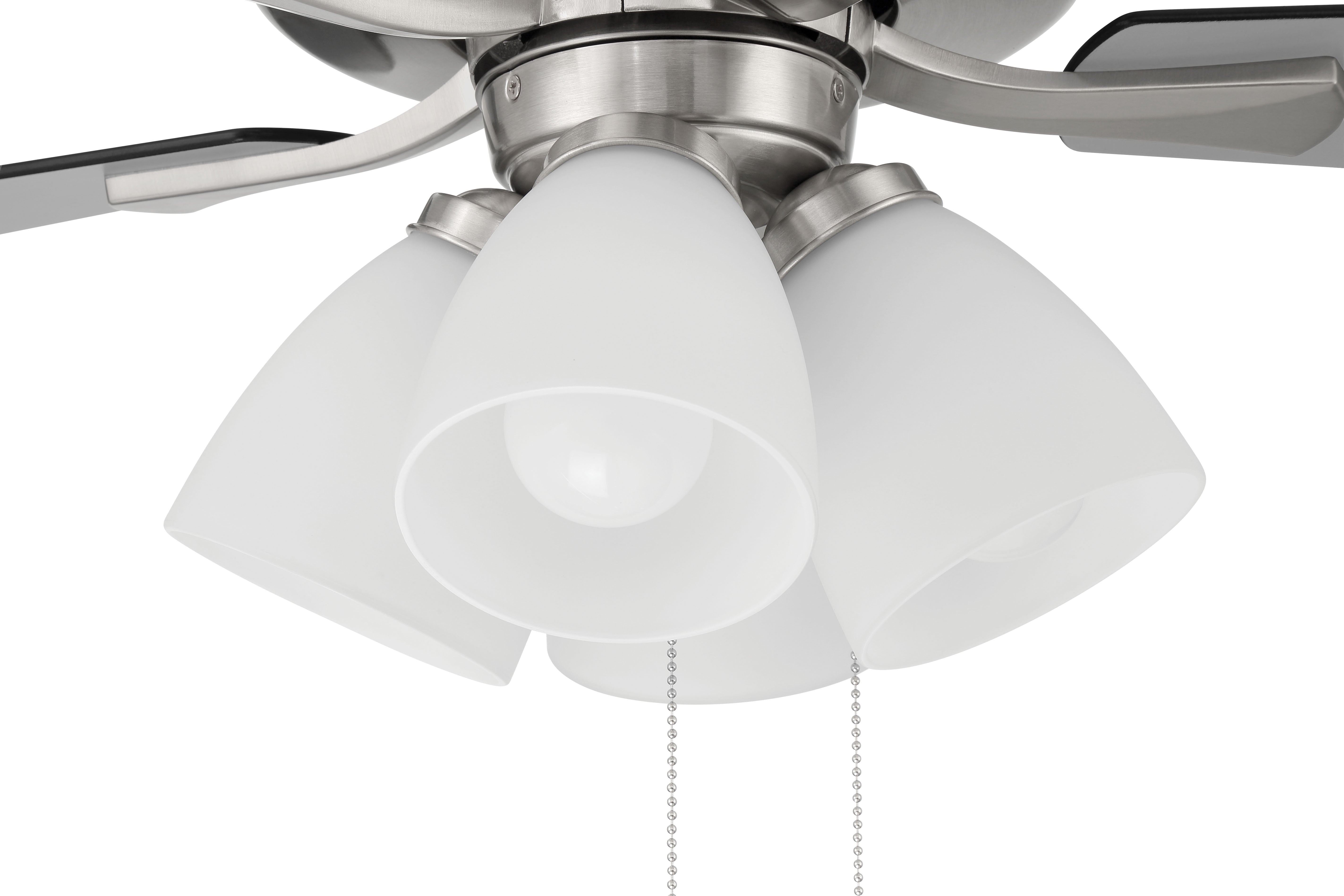 brushed polished nickel ceiling fans