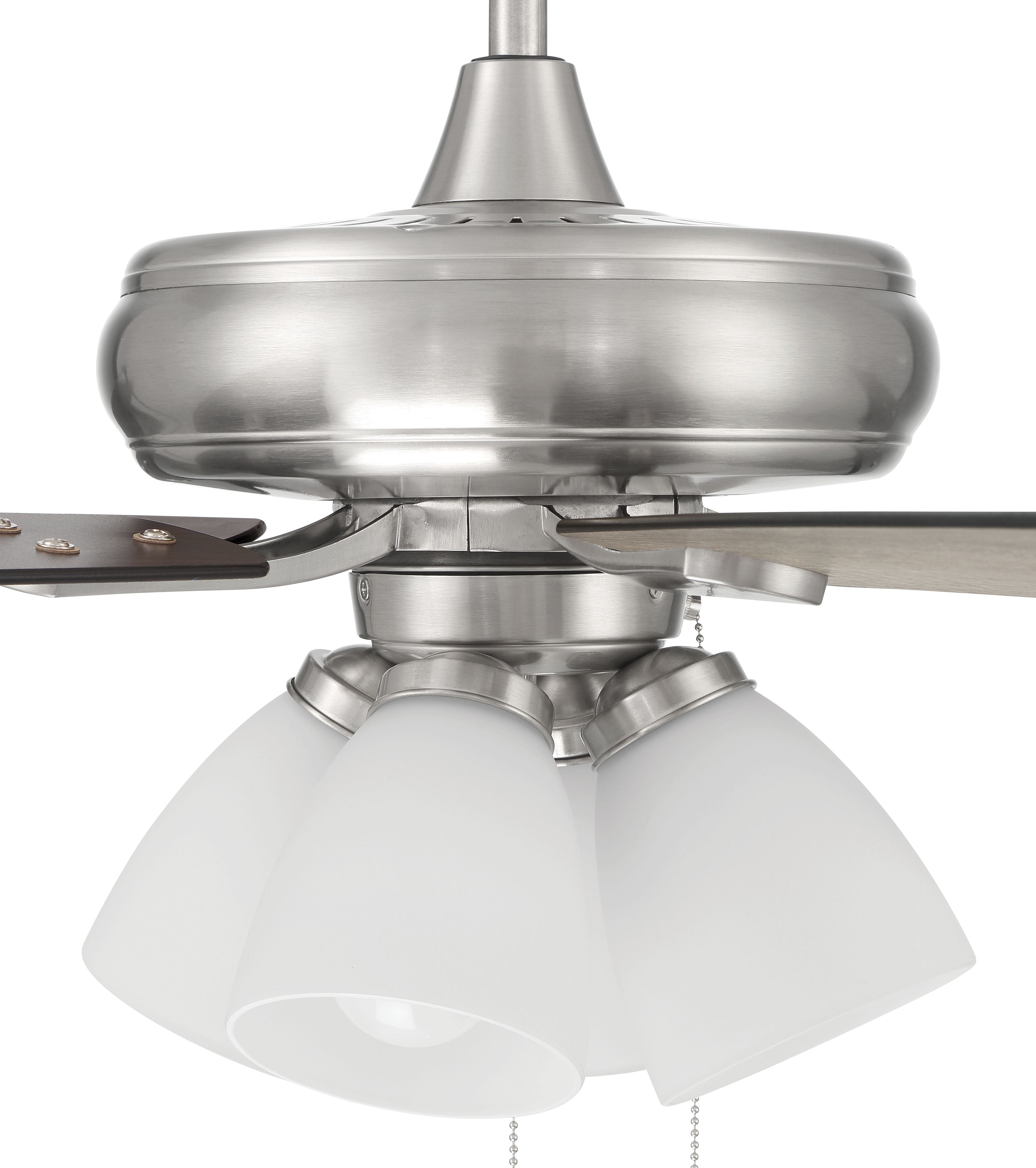 brushed polished nickel ceiling fans