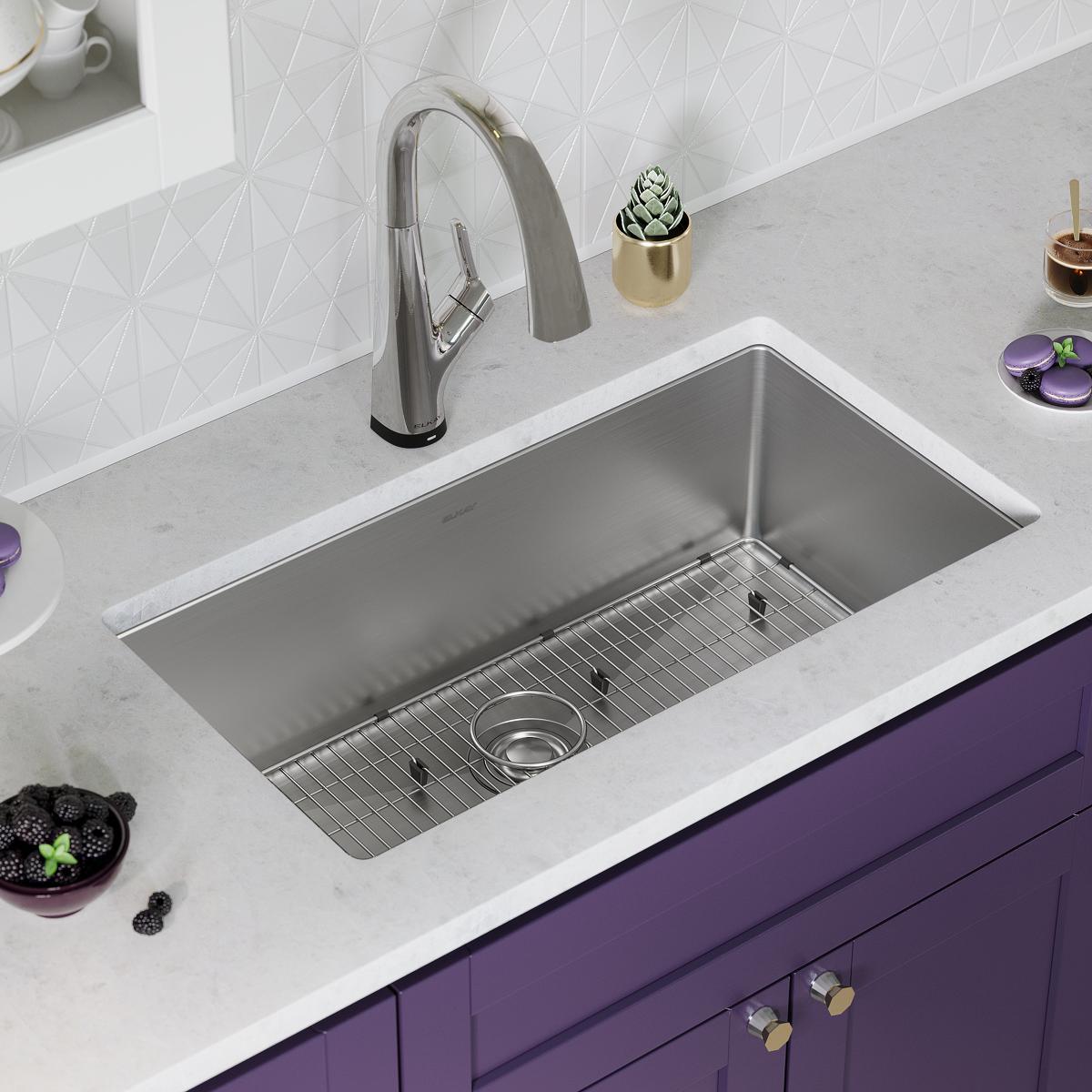 stainless steel single bowl undermount sink kit