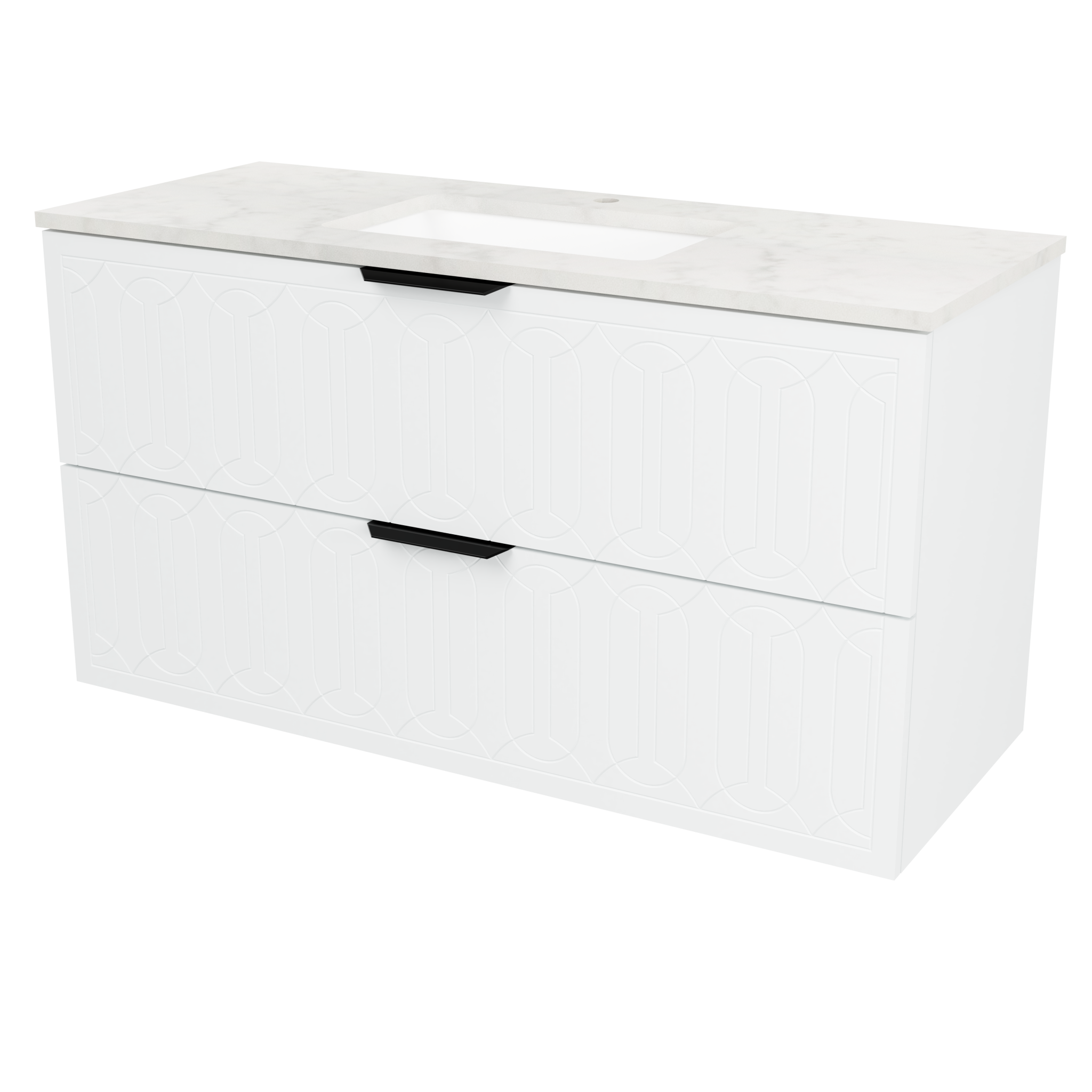 Timberline Elenora 48 inch Wall Hung Vanity Set