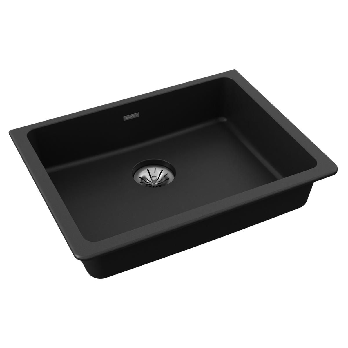 black single bowl undermount ada sink