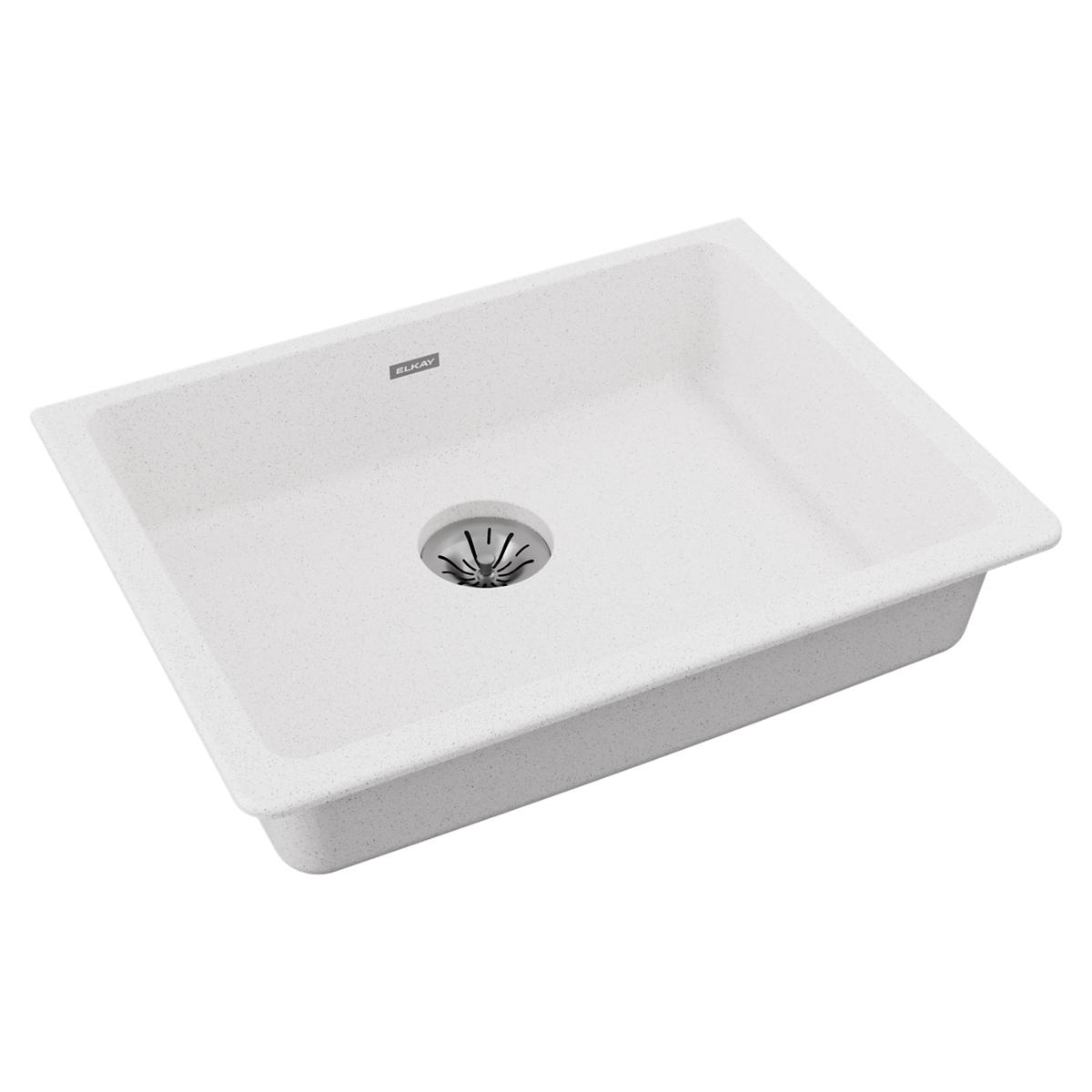 Elkay Quartz Classic 25" x 18-1/2" x 5-1/2" Single Bowl Undermount ADA Sink with Perfect Drain