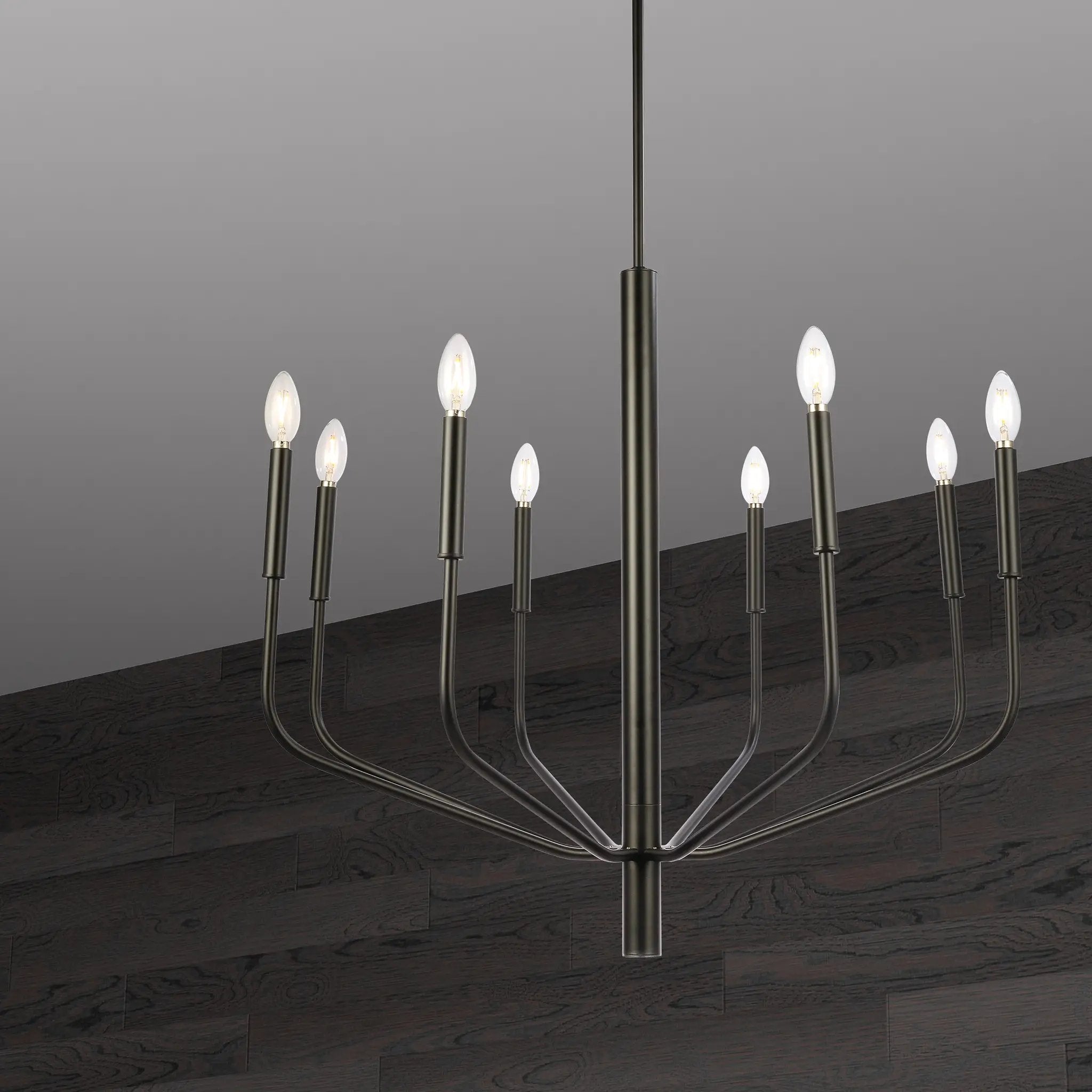 matte black chandeliers