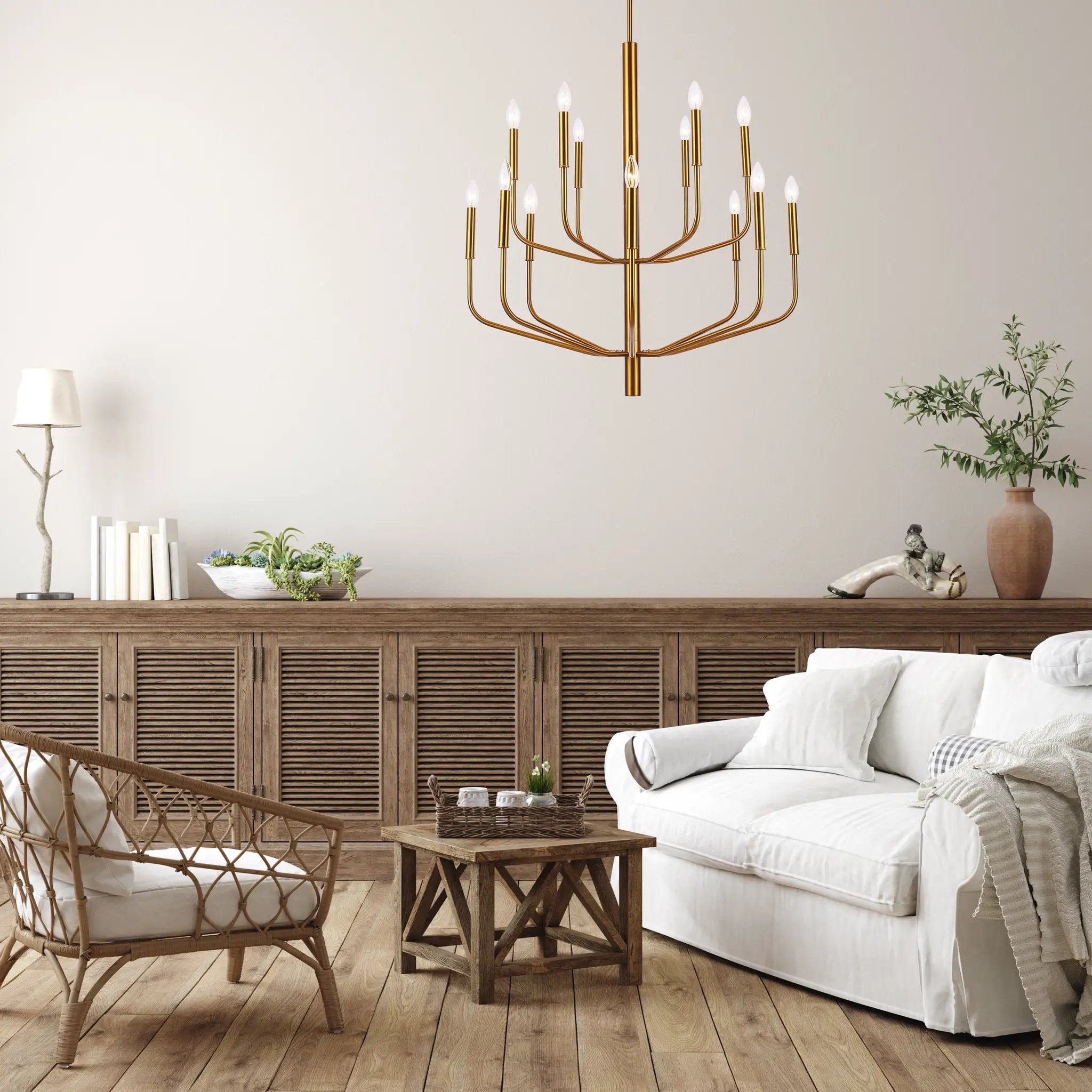aged brass chandeliers