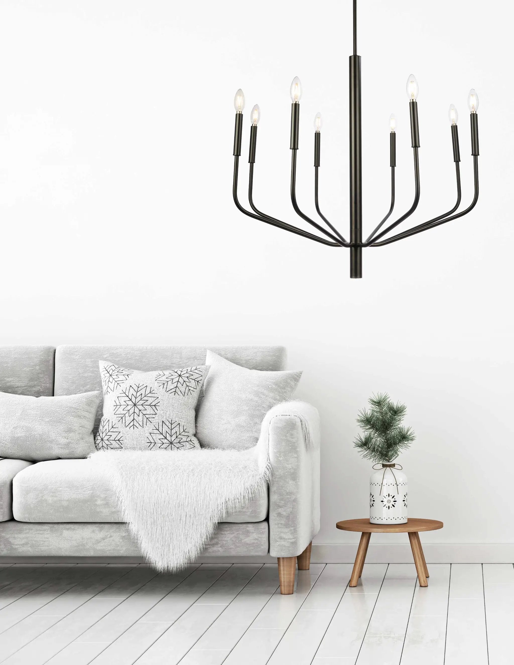 matte black chandeliers