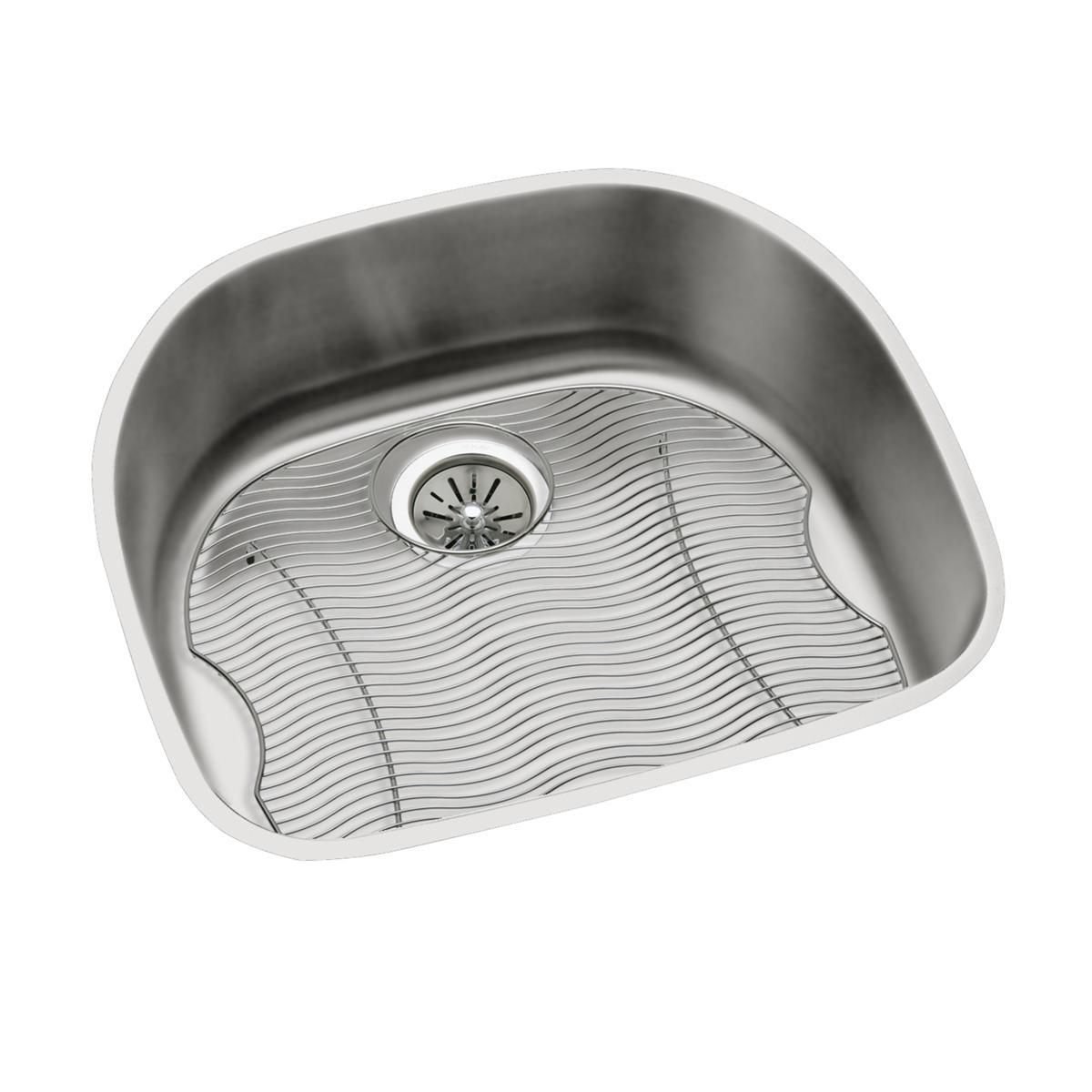 lustrous satin single bowl undermount sink kit