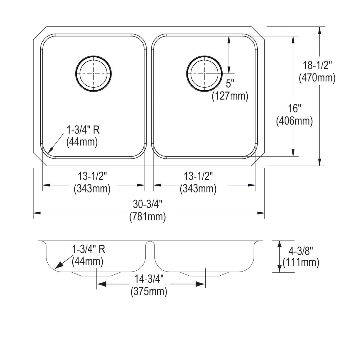 lustrous satin undermount ada sink