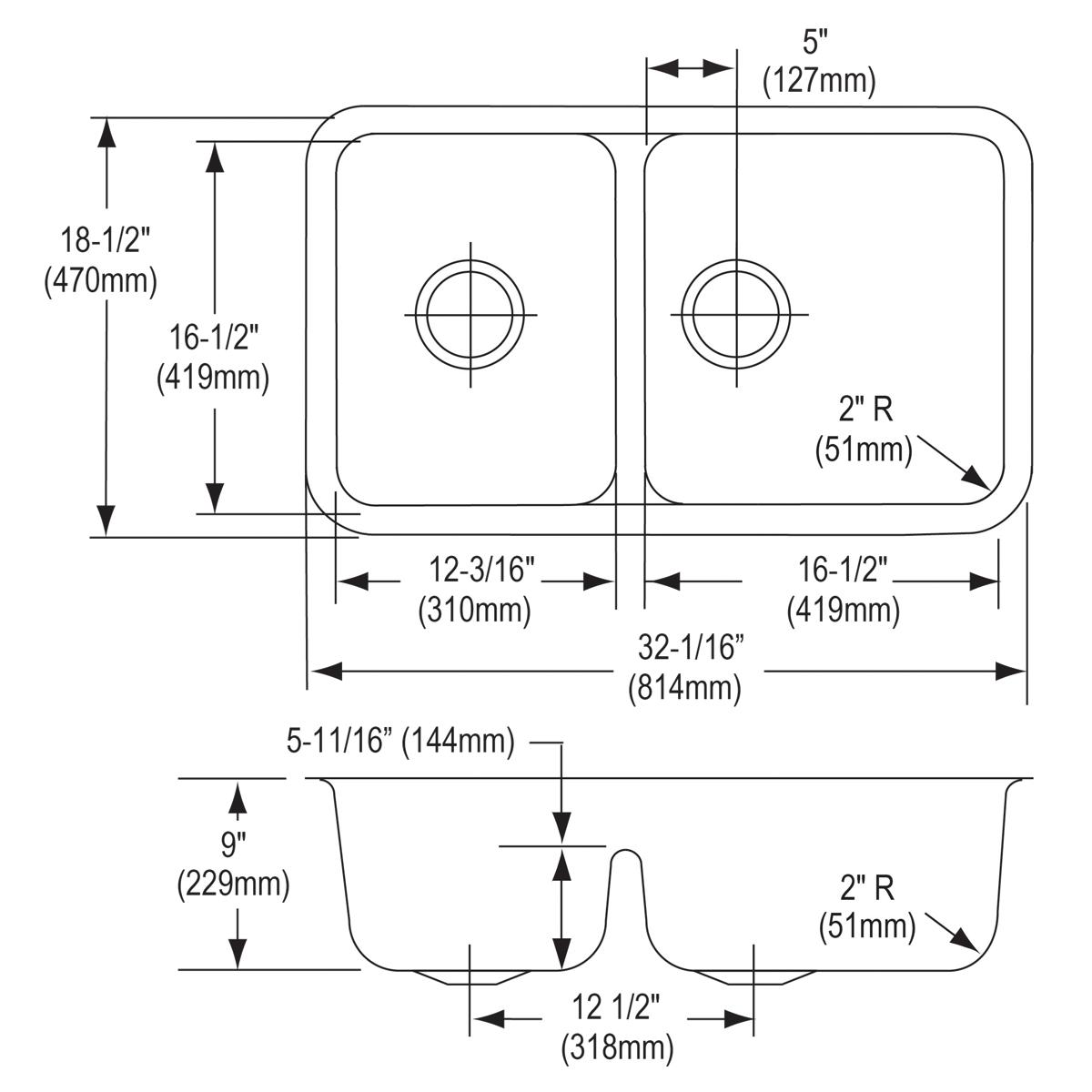 lustrous satin double bowl undermount sink