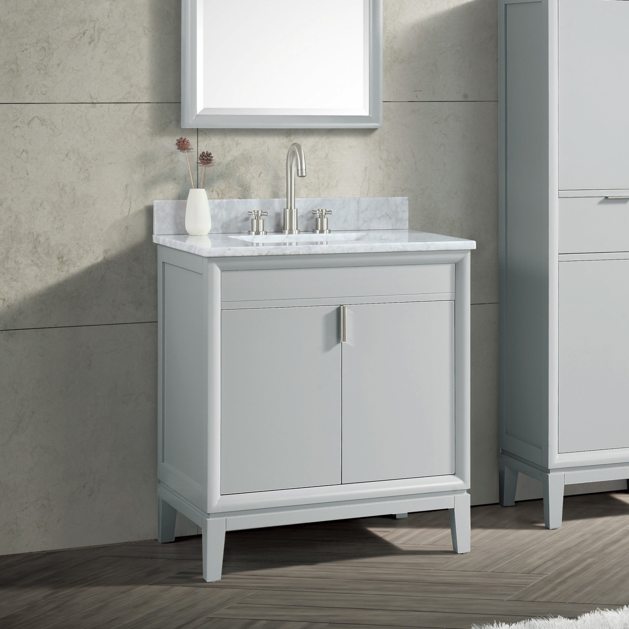 dove gray vanity base