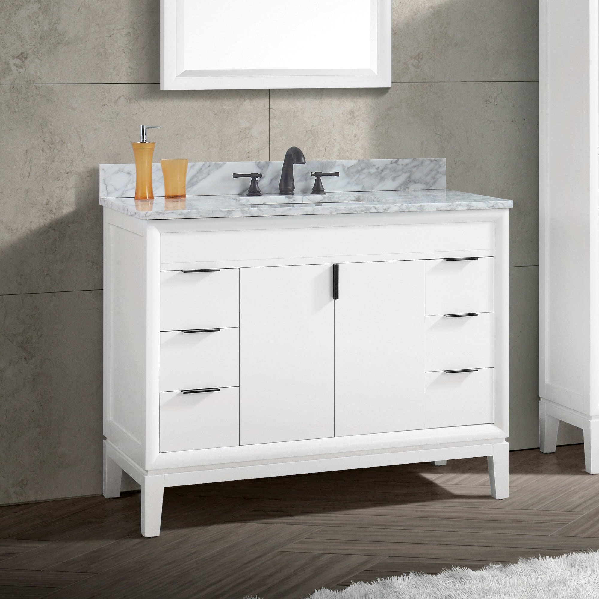 white vanity base