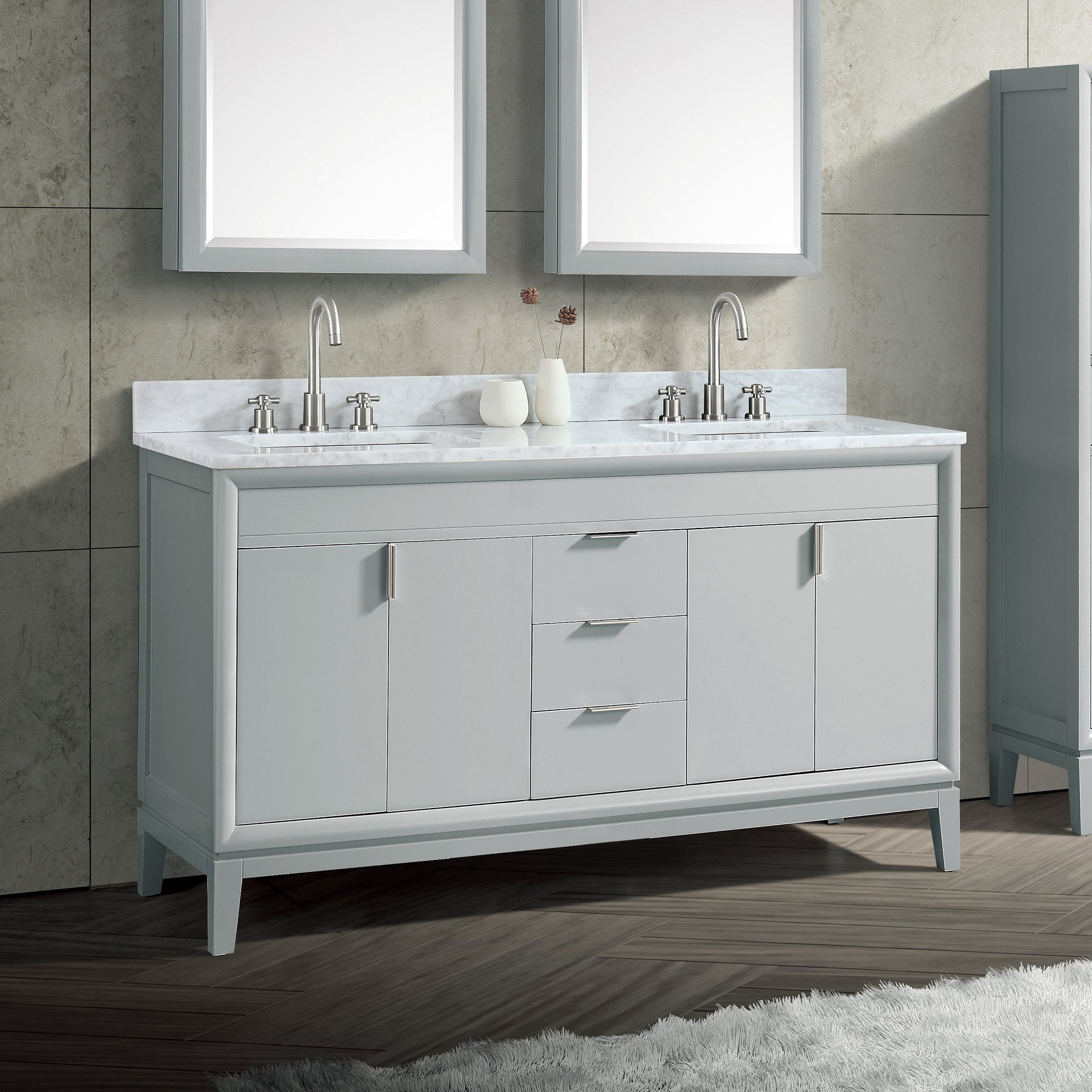 dove gray vanity base