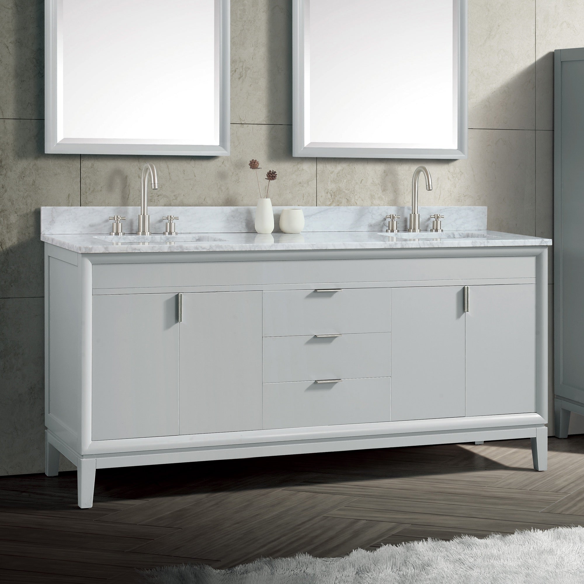 dove gray vanity base