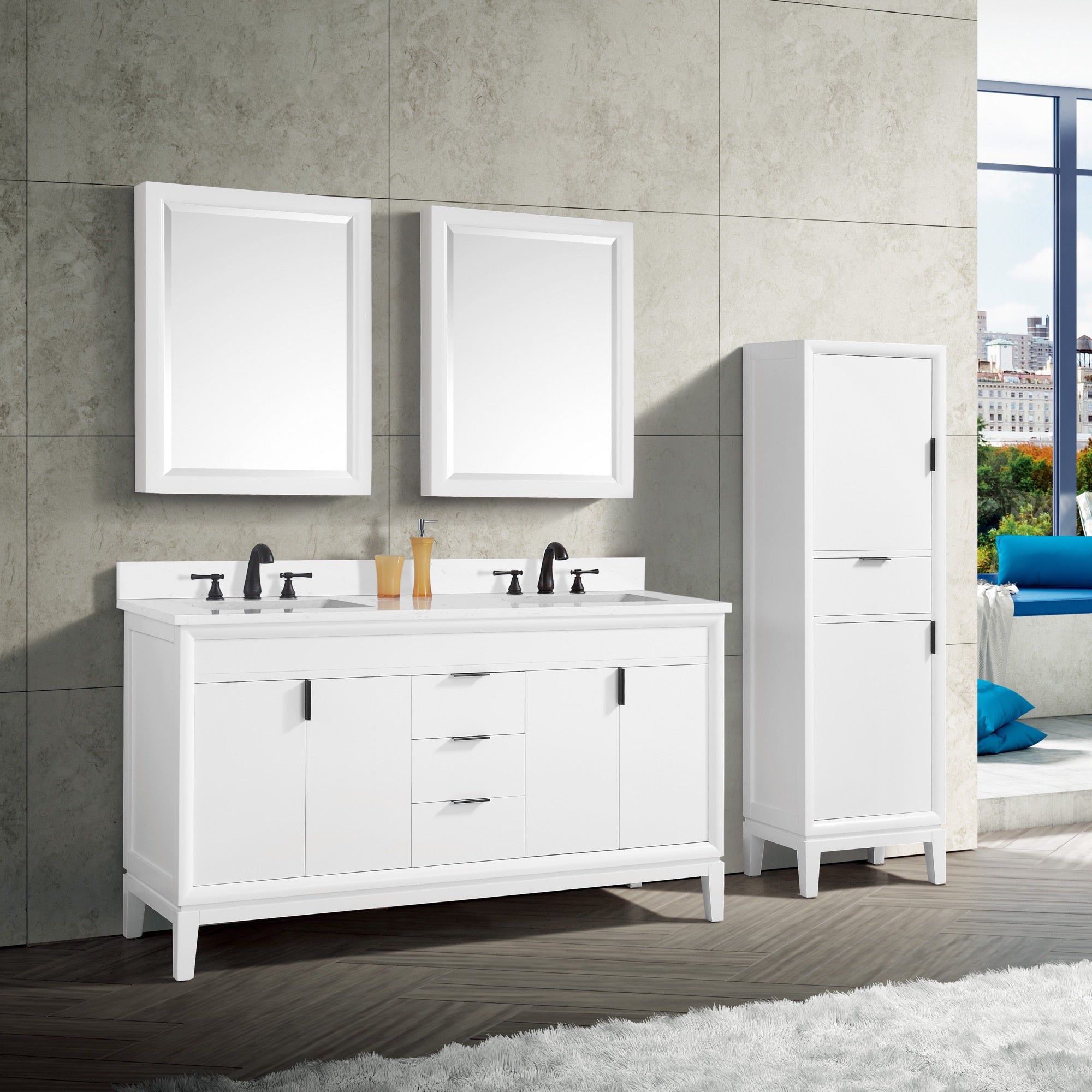 white vanity set