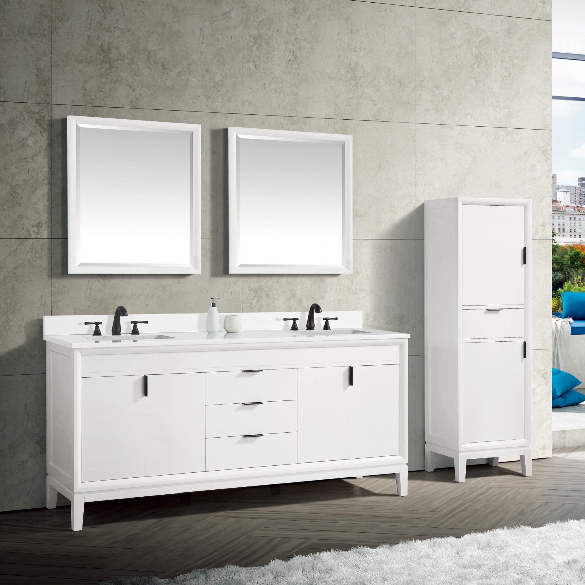 white vanity set