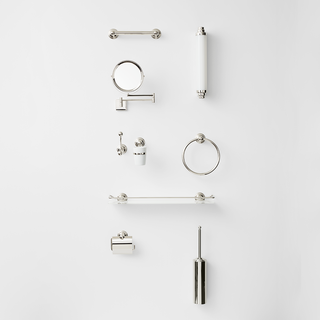 nickel polished clothes hook