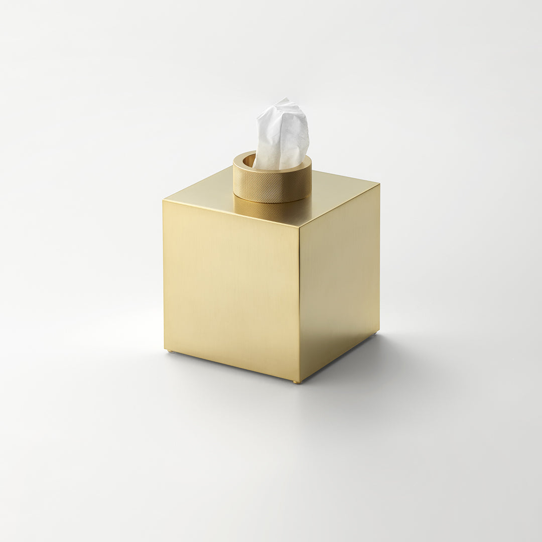 gold matte tissue box