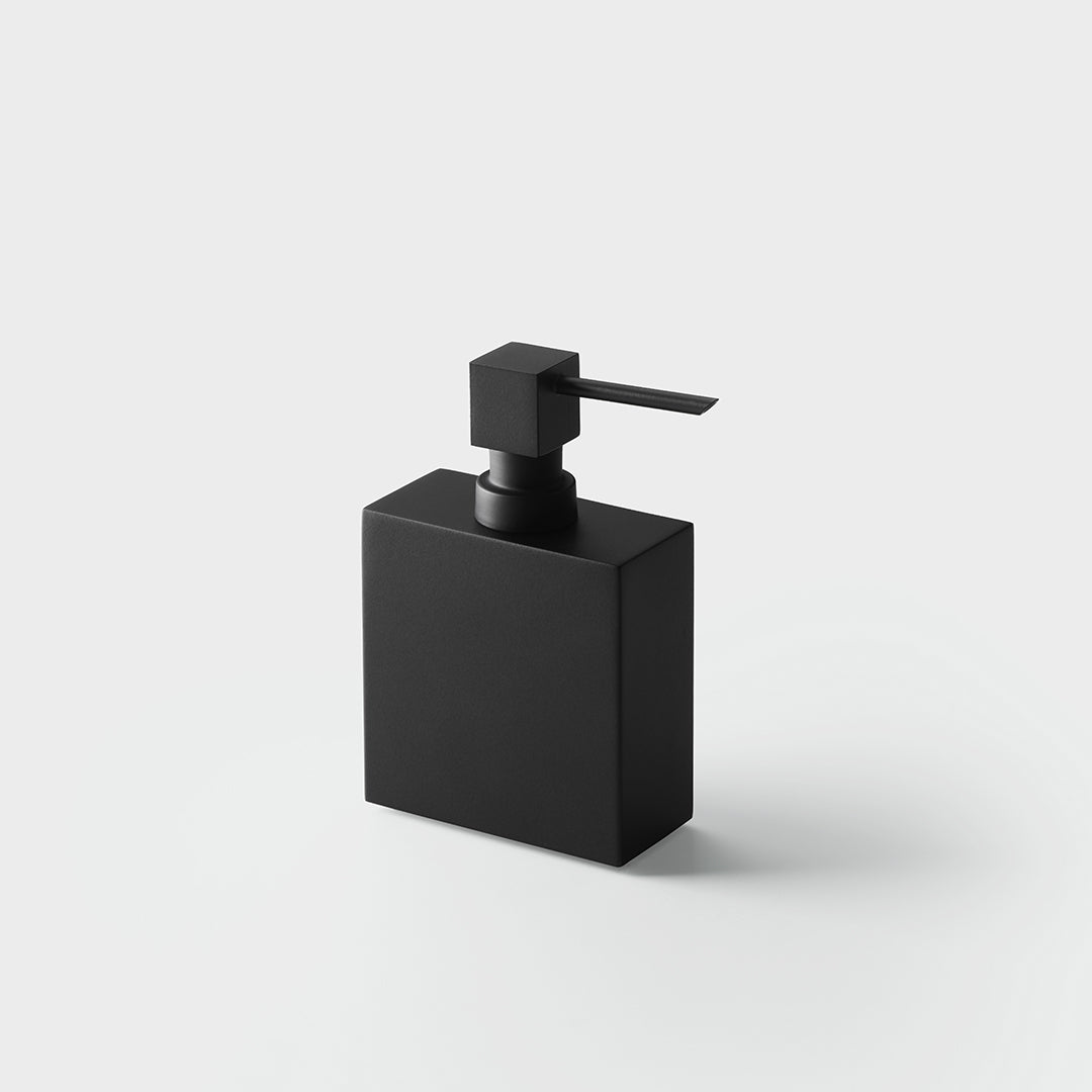 black matte soap dispenser
