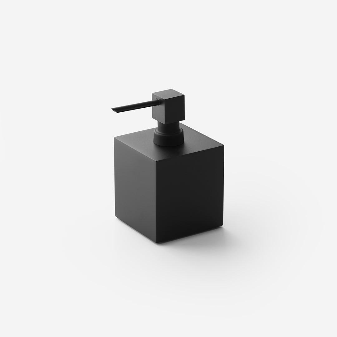 black matte soap dispenser