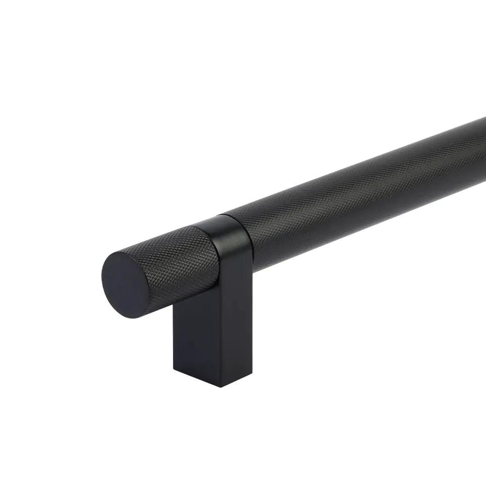 Emtek Select 54" CC Rectangular Bar Stem and Knurled Pull Appliance Pull by Emtek