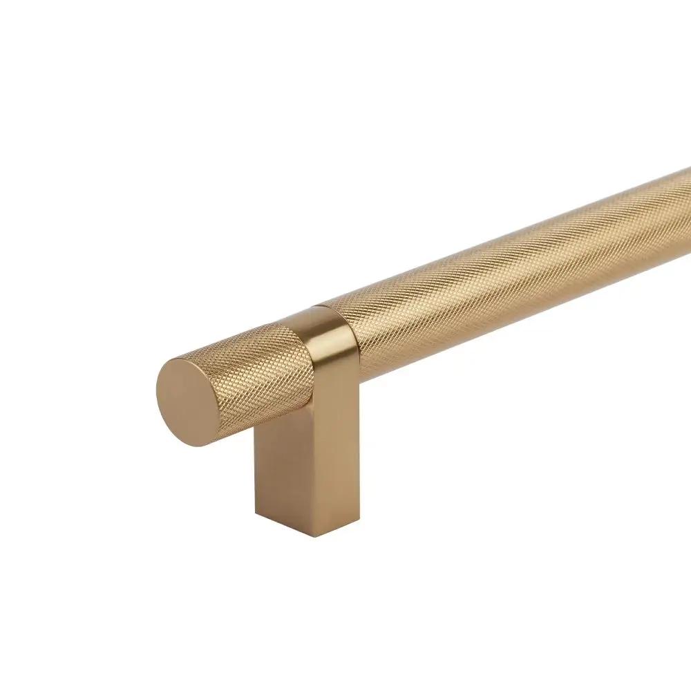Emtek Select 54" CC Rectangular Bar Stem and Knurled Pull Appliance Pull by Emtek