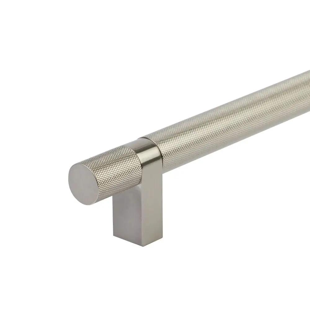 Emtek Select 54" CC Rectangular Bar Stem and Knurled Pull Appliance Pull by Emtek