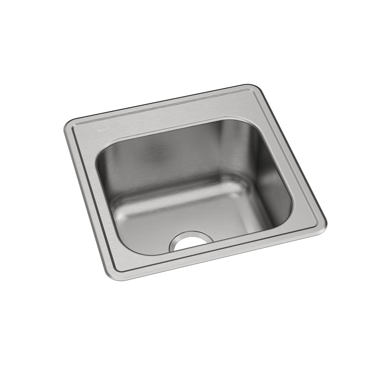 brushed satin drop-in laundry sink