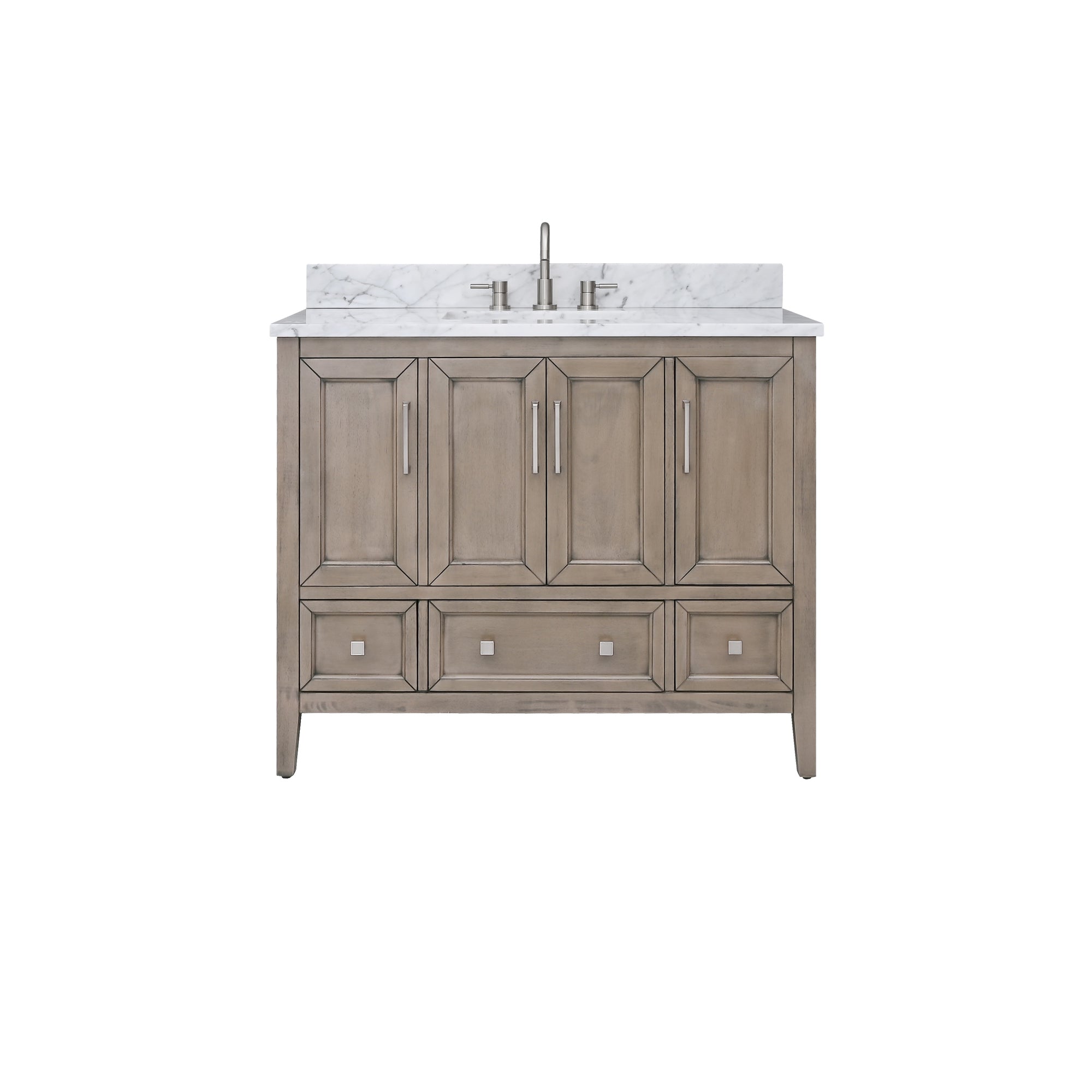 gray oak vanity set