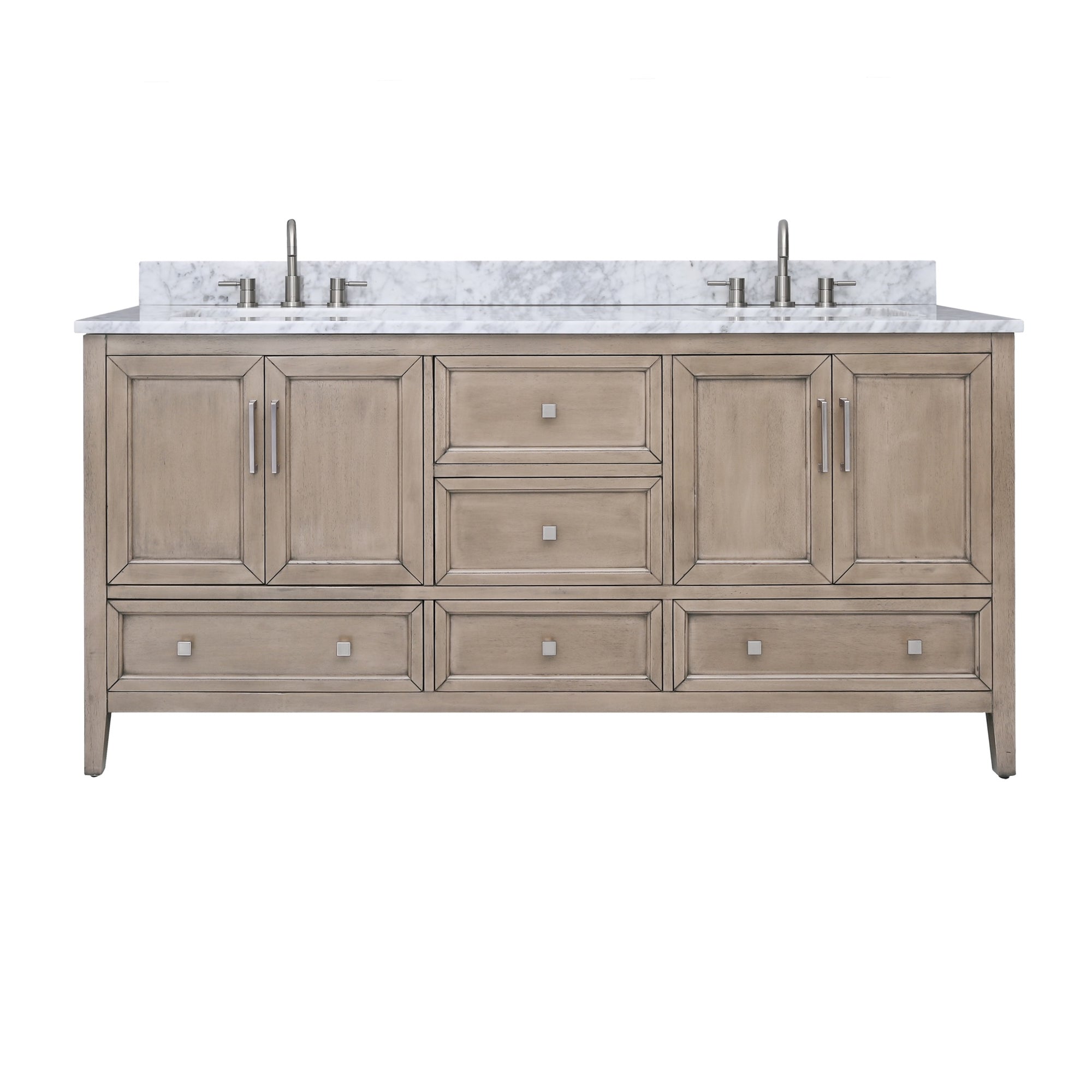 gray oak vanity set