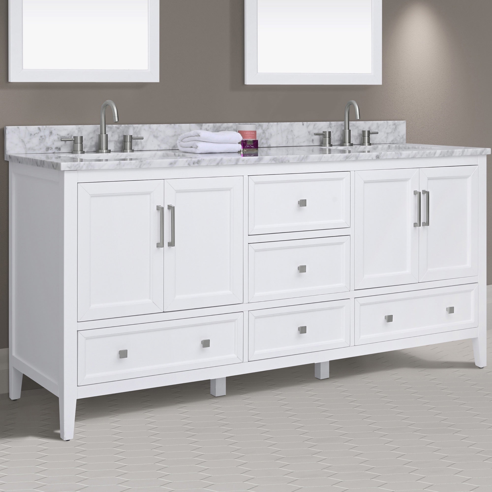 Avanity Everette 73 Inch Vanity Set